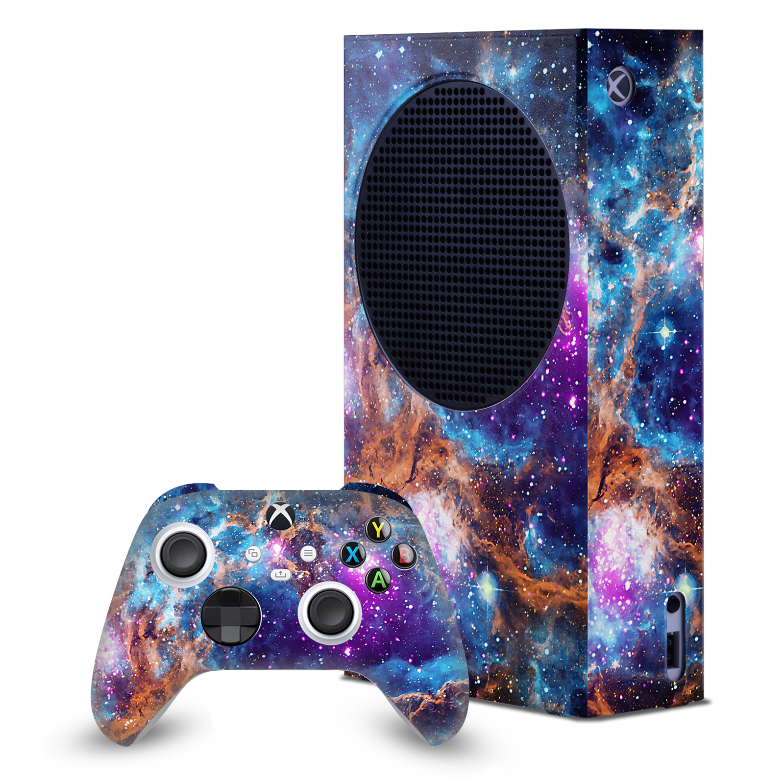 OFFICIAL COSMO18 ART MIX GAME CONSOLE WRAP AND CONTROLLER SKIN FOR XBOX SERIES S