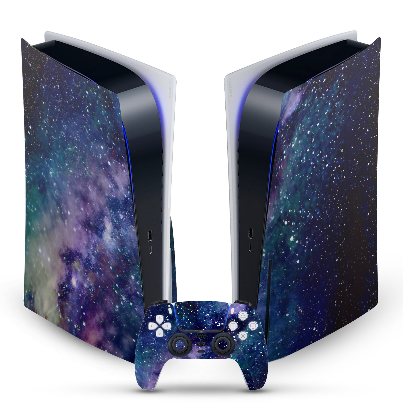 OFFICIAL COSMO18 ART MIX VINYL SKIN DECAL FOR SONY PS5 DISC EDITION BUNDLE