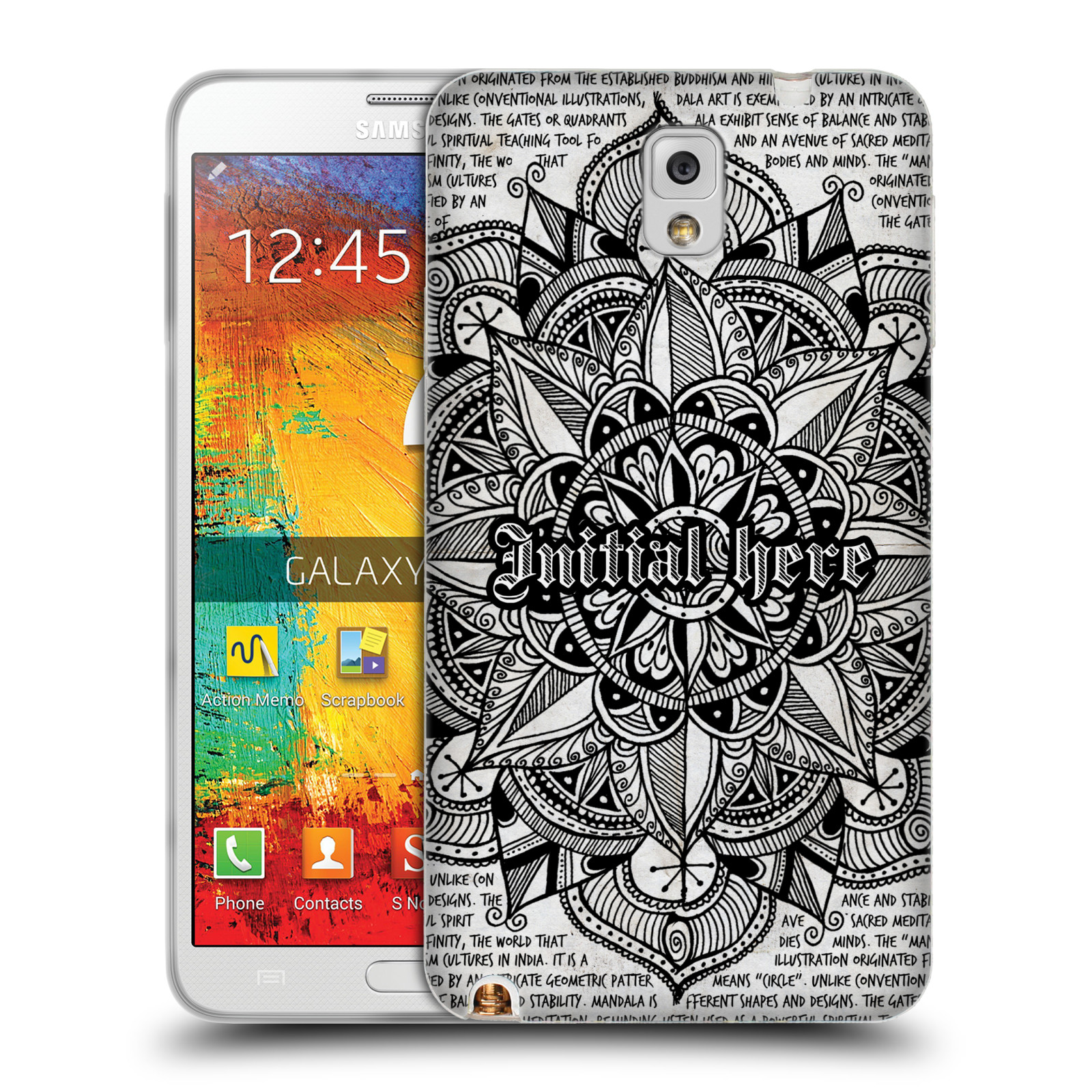 CUSTODIA GEL MANDALA DOODLES PERSONALIZZATA PERSONALIZZATA PER TELEFONI SAMSUNG 2 - Foto 9 di 10