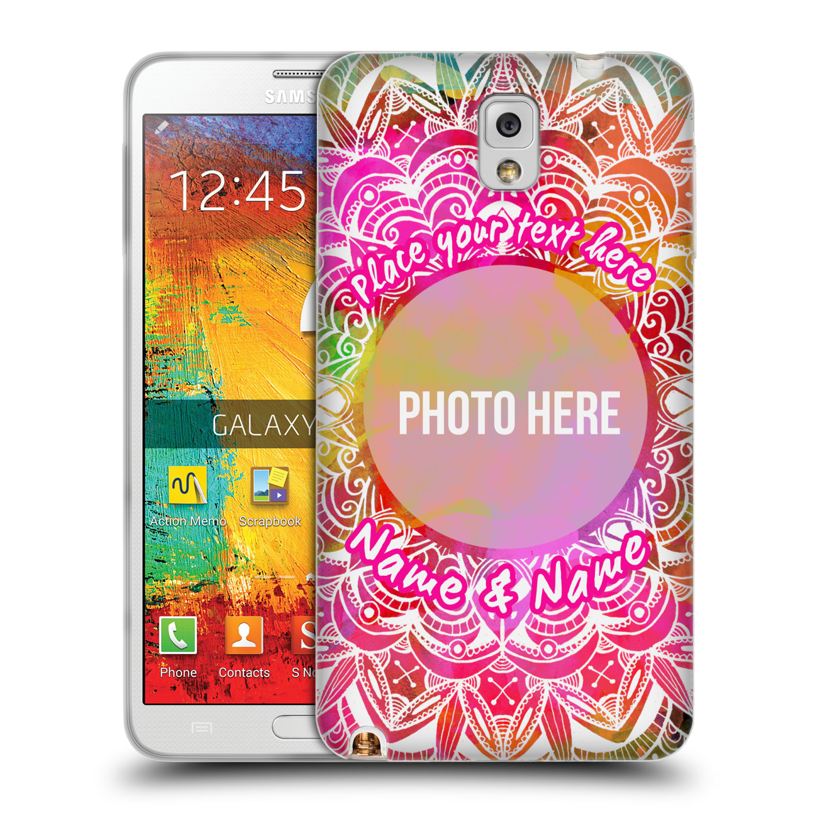 CUSTODIA GEL MANDALA DOODLES PERSONALIZZATA PERSONALIZZATA PER TELEFONI SAMSUNG 2 - Foto 10 di 10