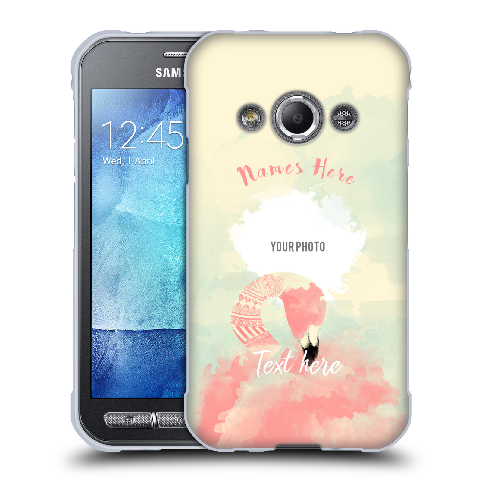 CUSTOM CUSTOMIZED PERSONALIZED FAB FLAMINGO SOFT GEL CASE FOR SAMSUNG PHONES 4 - Picture 8 of 11