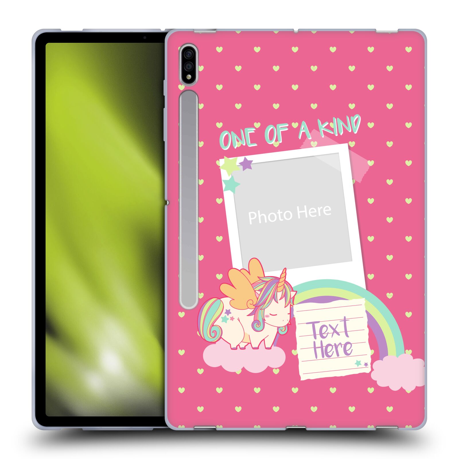 CUSTOM CUSTOMIZED PERSONALIZED FANCY UNICORN 2 GEL CASE FOR SAMSUNG TABLETS 1 - Picture 9 of 10