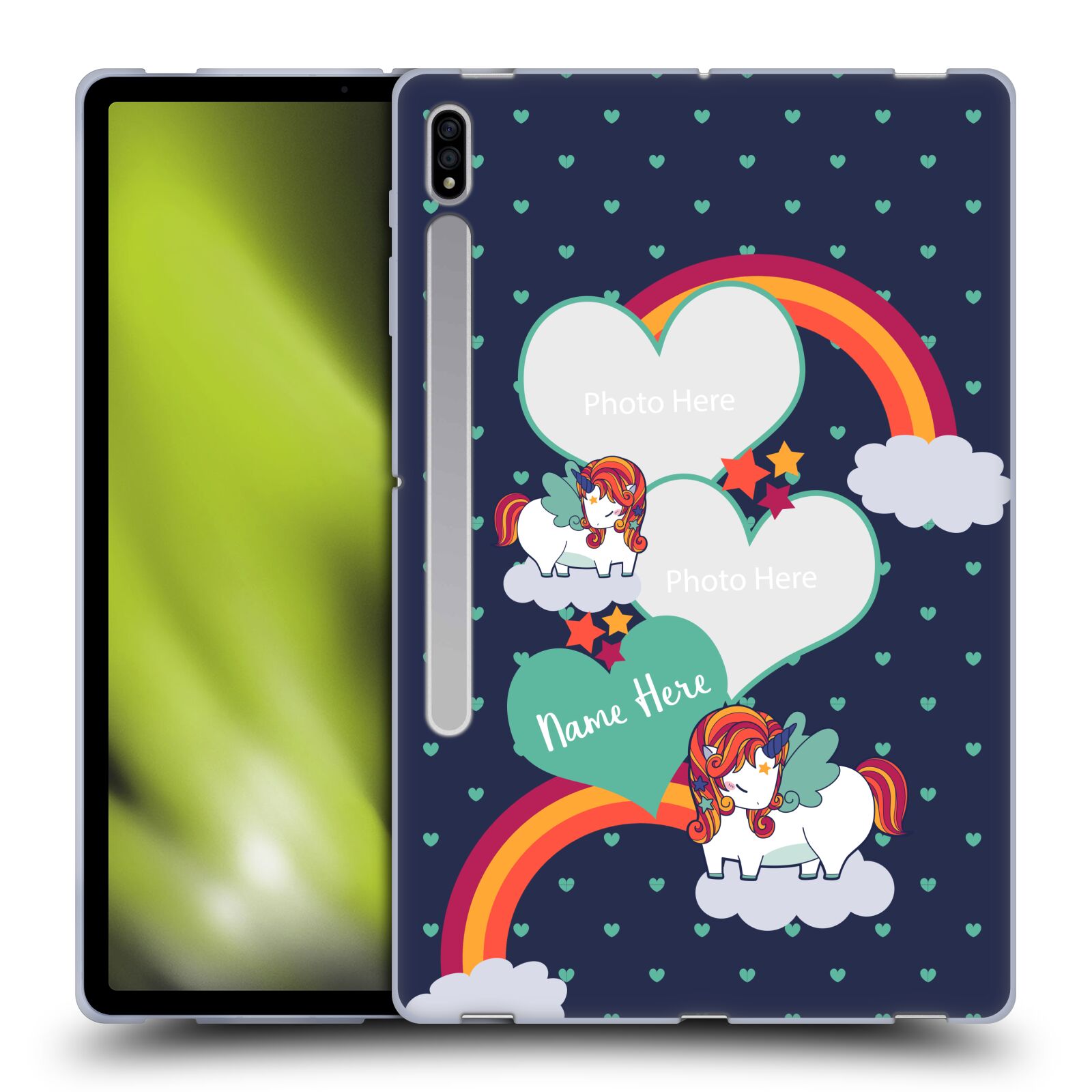 CUSTOM CUSTOMIZED PERSONALIZED FANCY UNICORN 2 GEL CASE FOR SAMSUNG TABLETS 1 - Picture 10 of 10