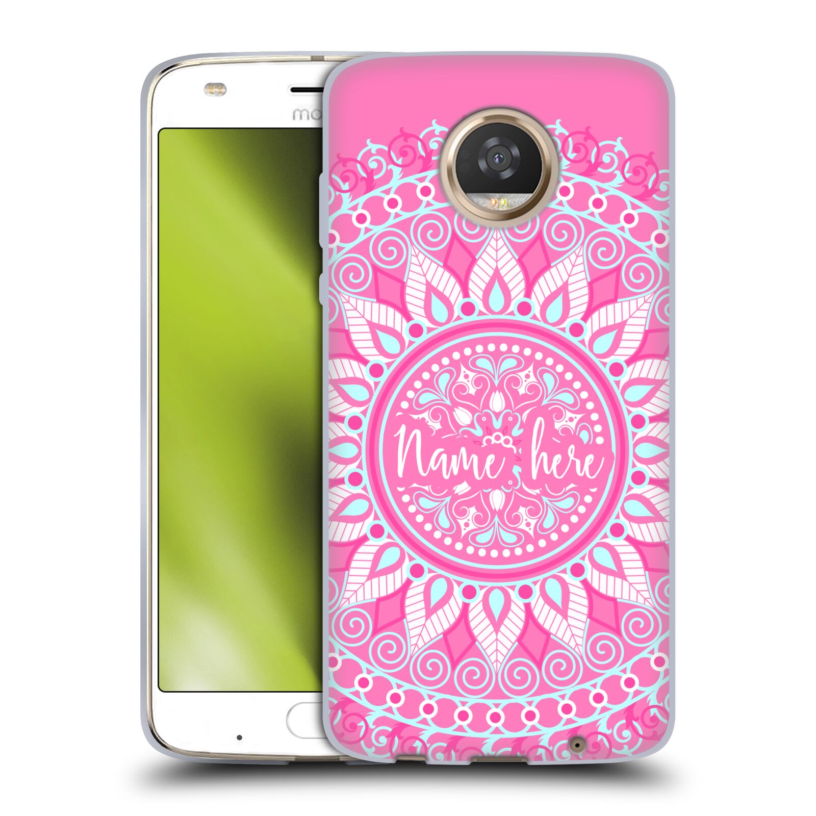 CUSTOM CUSTOMIZED PERSONALIZED MANDALA SOFT GEL CASE FOR MOTOROLA PHONES - Picture 9 of 10