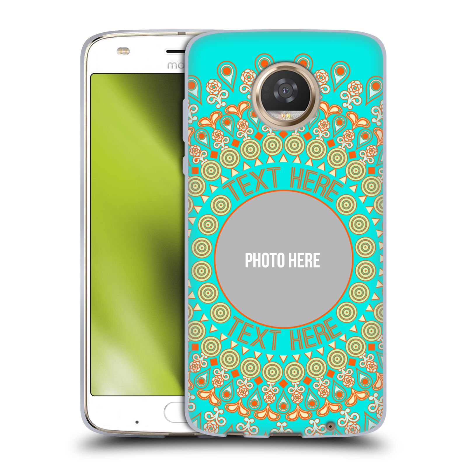 CUSTOM CUSTOMIZED PERSONALIZED MANDALA SOFT GEL CASE FOR MOTOROLA PHONES - Picture 10 of 10