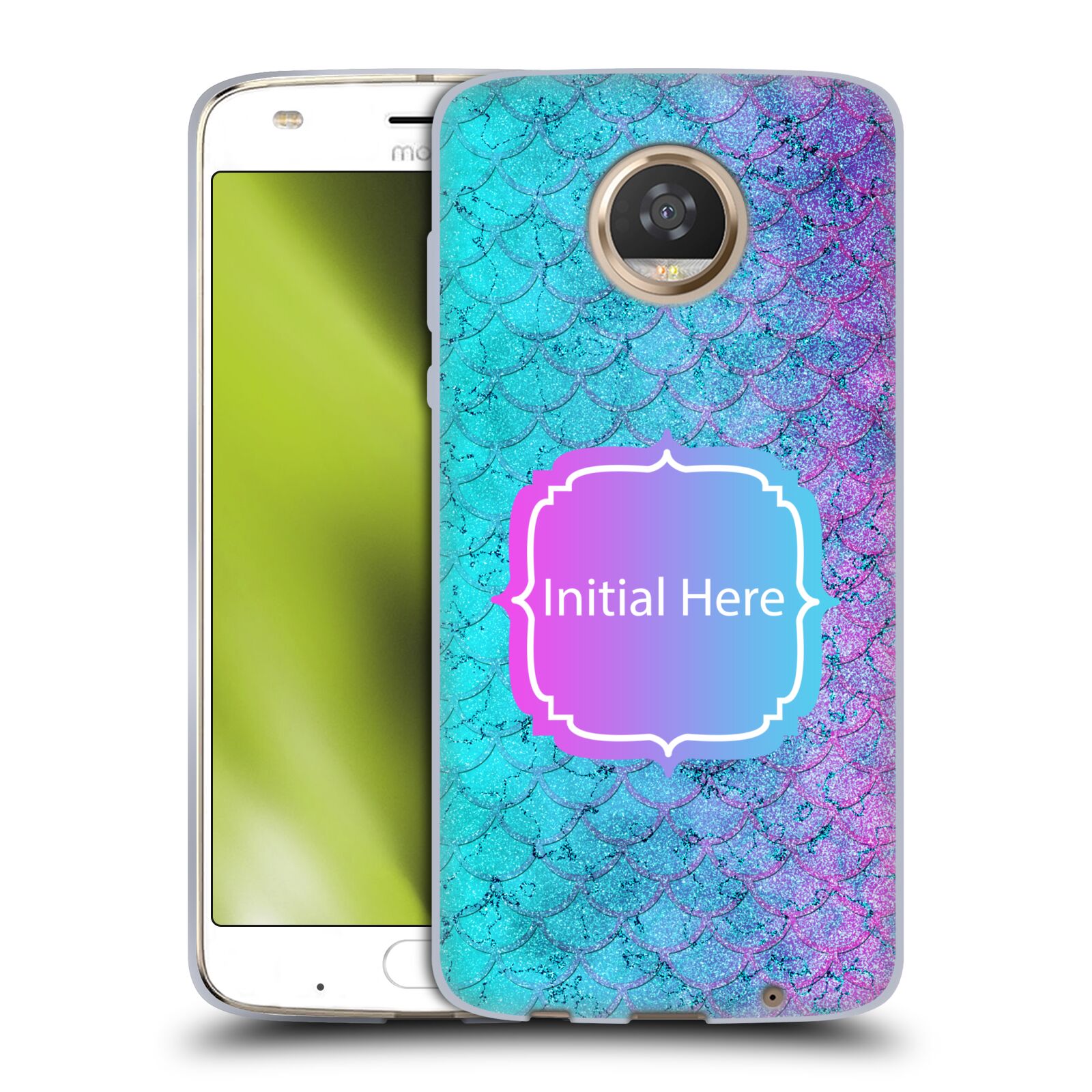 CUSTOM CUSTOMISED PERSONALISED MERMAID SCALES SOFT GEL CASE FOR MOTOROLA PHONES - Picture 8 of 11