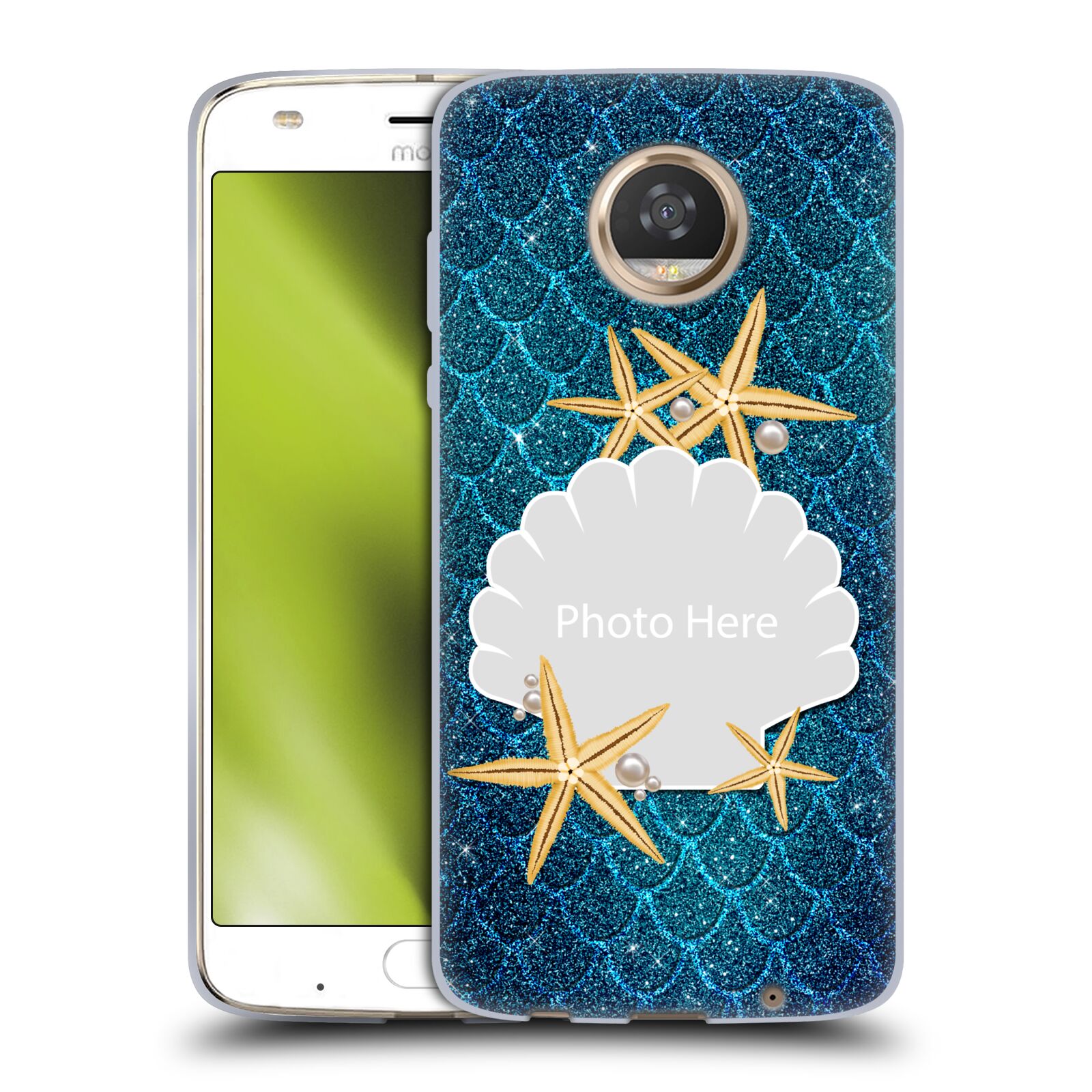 CUSTOM CUSTOMISED PERSONALISED MERMAID SCALES SOFT GEL CASE FOR MOTOROLA PHONES - Picture 9 of 11
