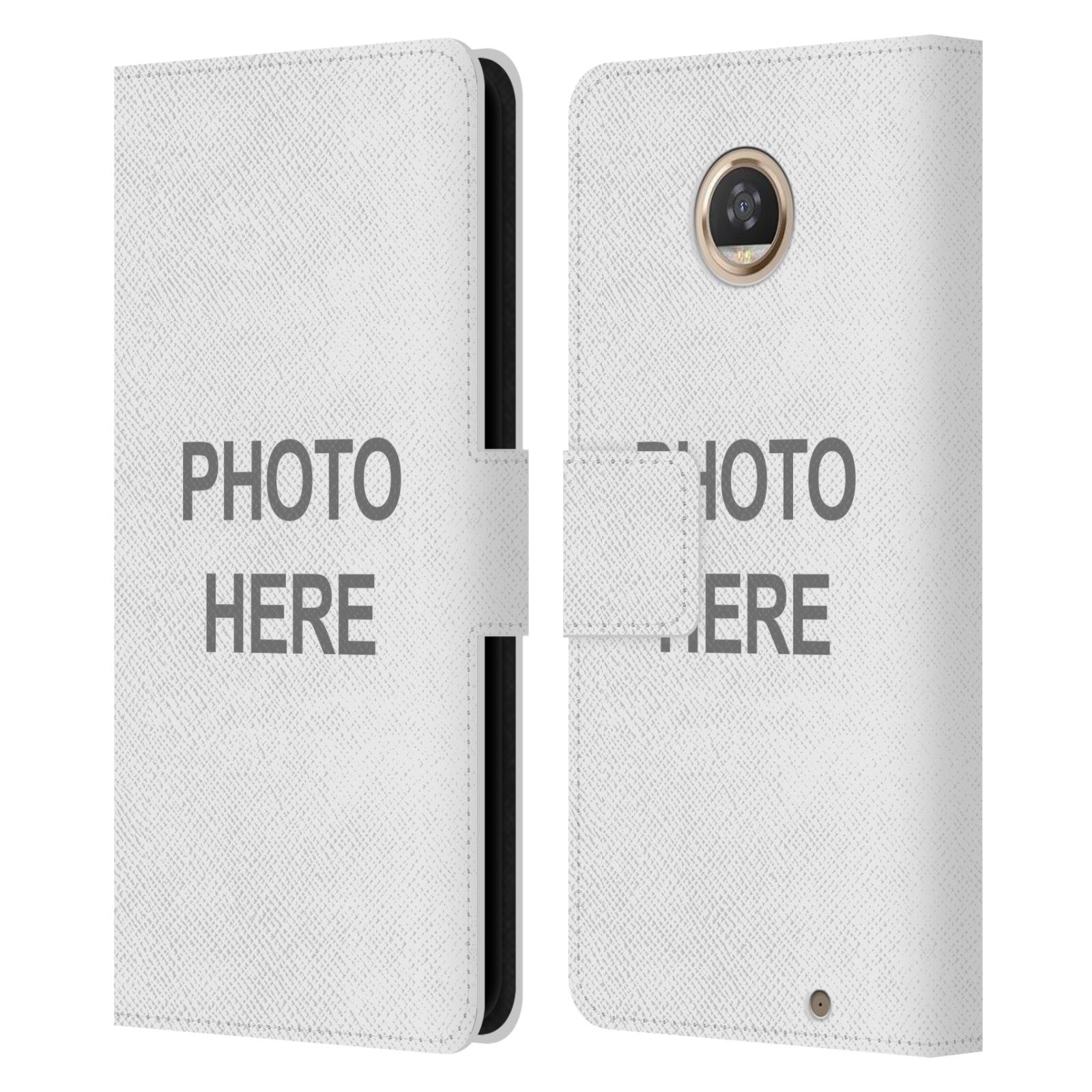 CUSTOM CUSTOMISED PERSONALISED CUSTOM LEATHER BOOK CASE FOR MOTOROLA PHONES - Picture 7 of 7