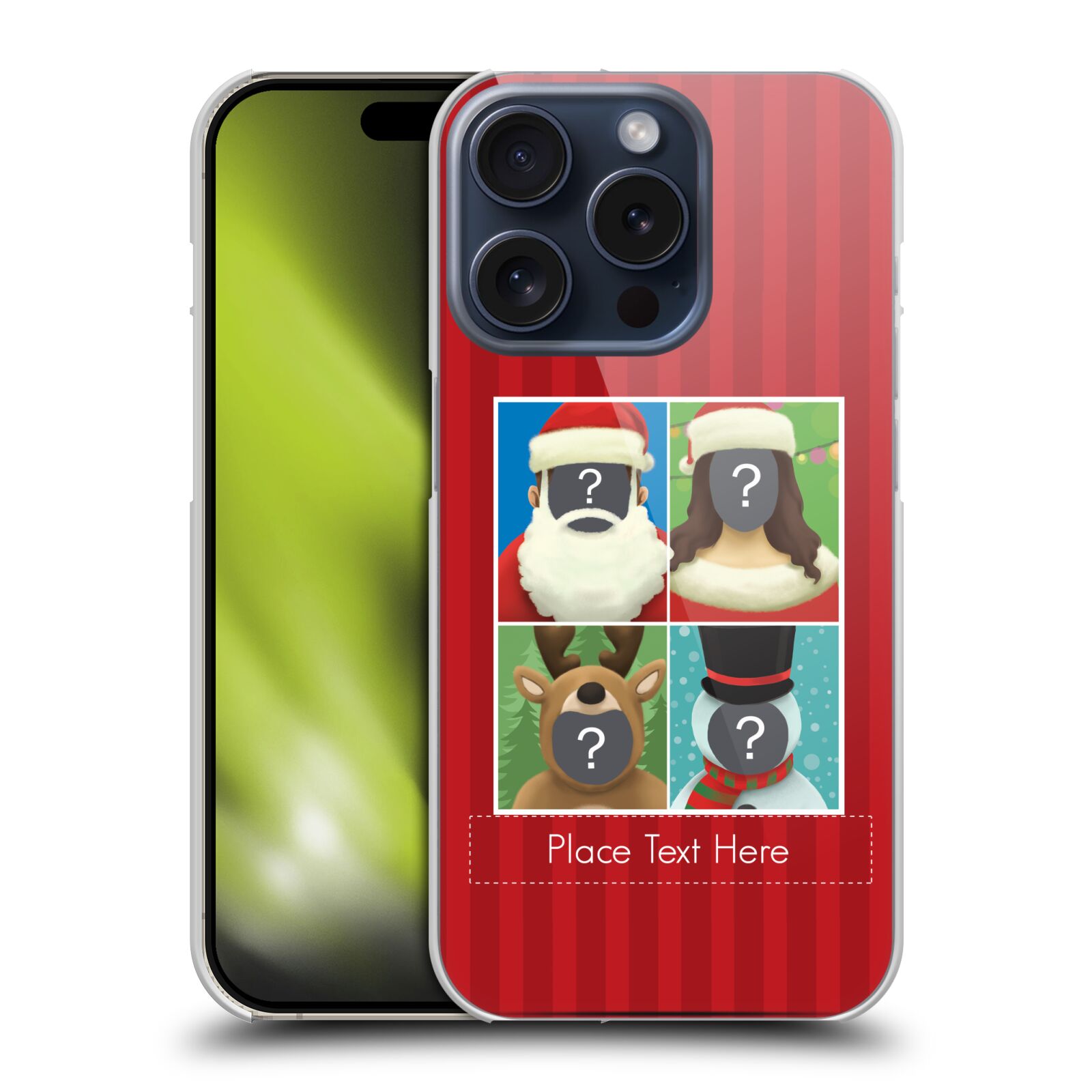 CUSTOM CUSTOMISED PERSONALISED CHRISTMAS HARD BACK CASE FOR APPLE iPHONE PHONES - Picture 9 of 14