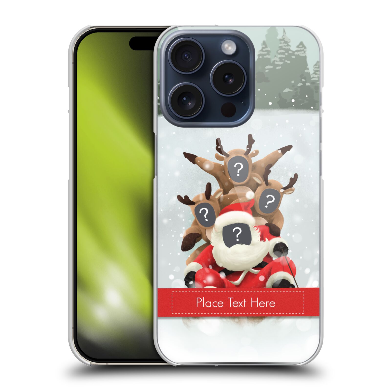 CUSTOM CUSTOMISED PERSONALISED CHRISTMAS HARD BACK CASE FOR APPLE iPHONE PHONES - Picture 10 of 14