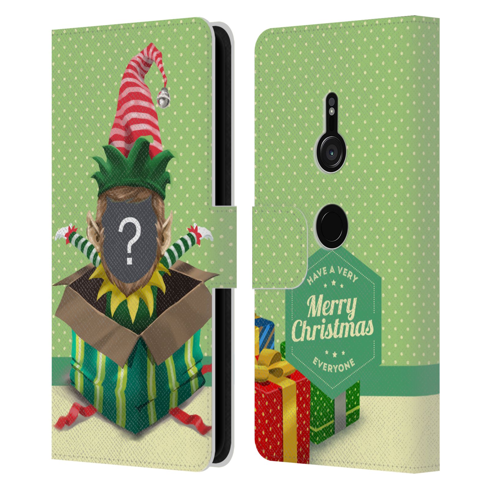 FUNDA DE LIBRO DE CUERO DE NAVIDAD PERSONALIZADA PERSONALIZADA PARA TELÉFONOS SONY 1 - Imagen 7 de 13