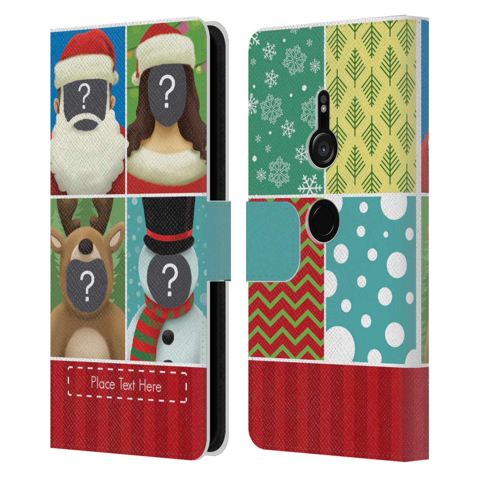 FUNDA DE LIBRO DE CUERO DE NAVIDAD PERSONALIZADA PERSONALIZADA PARA TELÉFONOS SONY 1 - Imagen 8 de 13