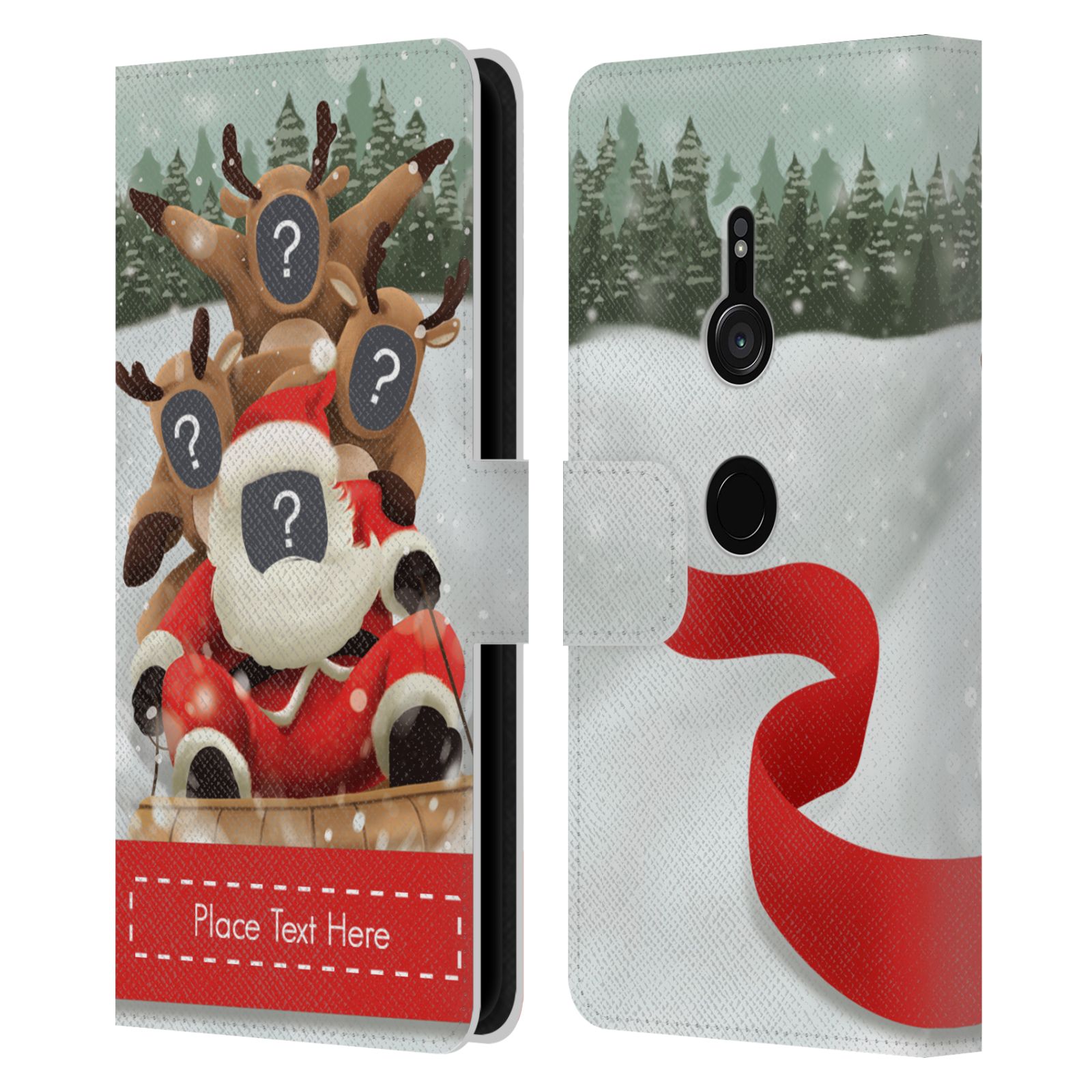 FUNDA DE LIBRO DE CUERO DE NAVIDAD PERSONALIZADA PERSONALIZADA PARA TELÉFONOS SONY 1 - Imagen 9 de 13