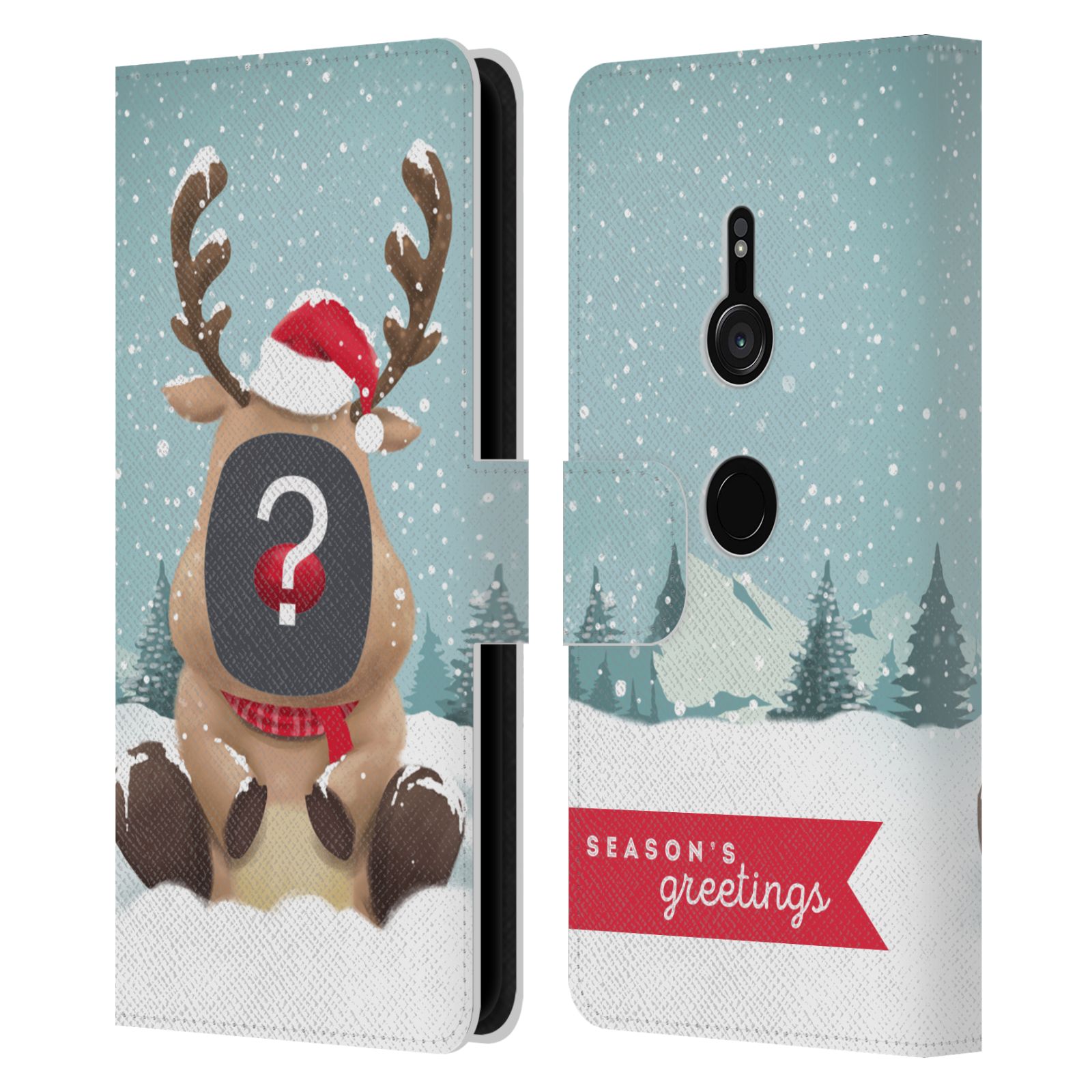 FUNDA DE LIBRO DE CUERO DE NAVIDAD PERSONALIZADA PERSONALIZADA PARA TELÉFONOS SONY 1 - Imagen 11 de 13
