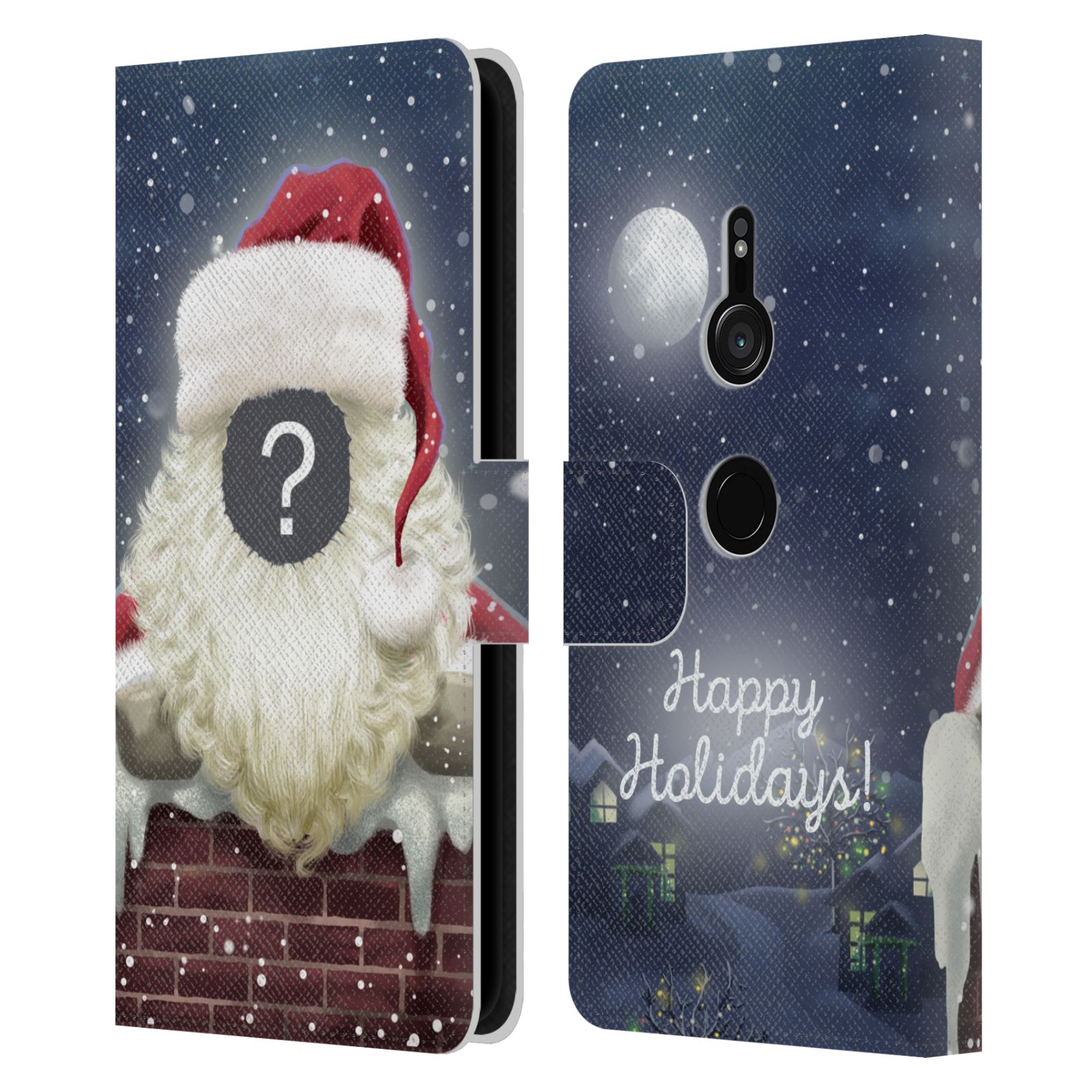 FUNDA DE LIBRO DE CUERO DE NAVIDAD PERSONALIZADA PERSONALIZADA PARA TELÉFONOS SONY 1 - Imagen 12 de 13