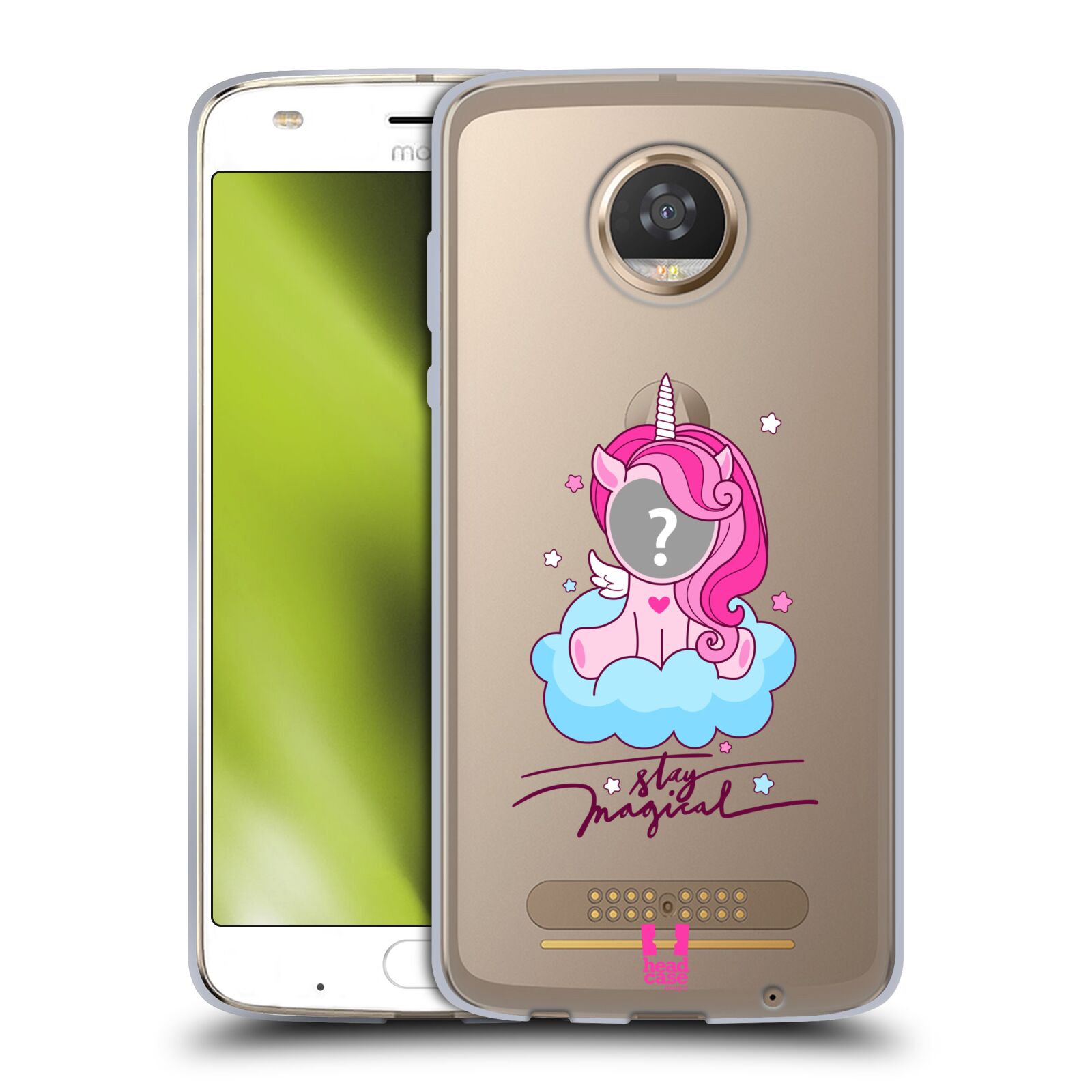 CUSTOM CUSTOMIZED PERSONALIZED UNICORN FACES SOFT GEL CASE FOR MOTOROLA PHONES - Picture 9 of 10