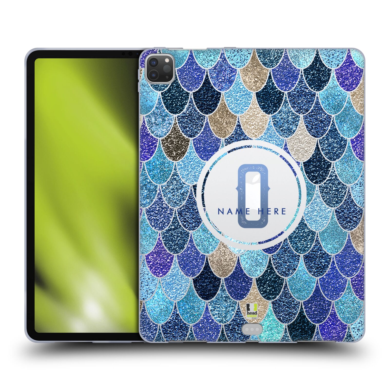 CUSTOM PERSONALIZED MERMAID SCALES MONOGRAMS GEL CASE FOR APPLE SAMSUNG KINDLE - Picture 8 of 8