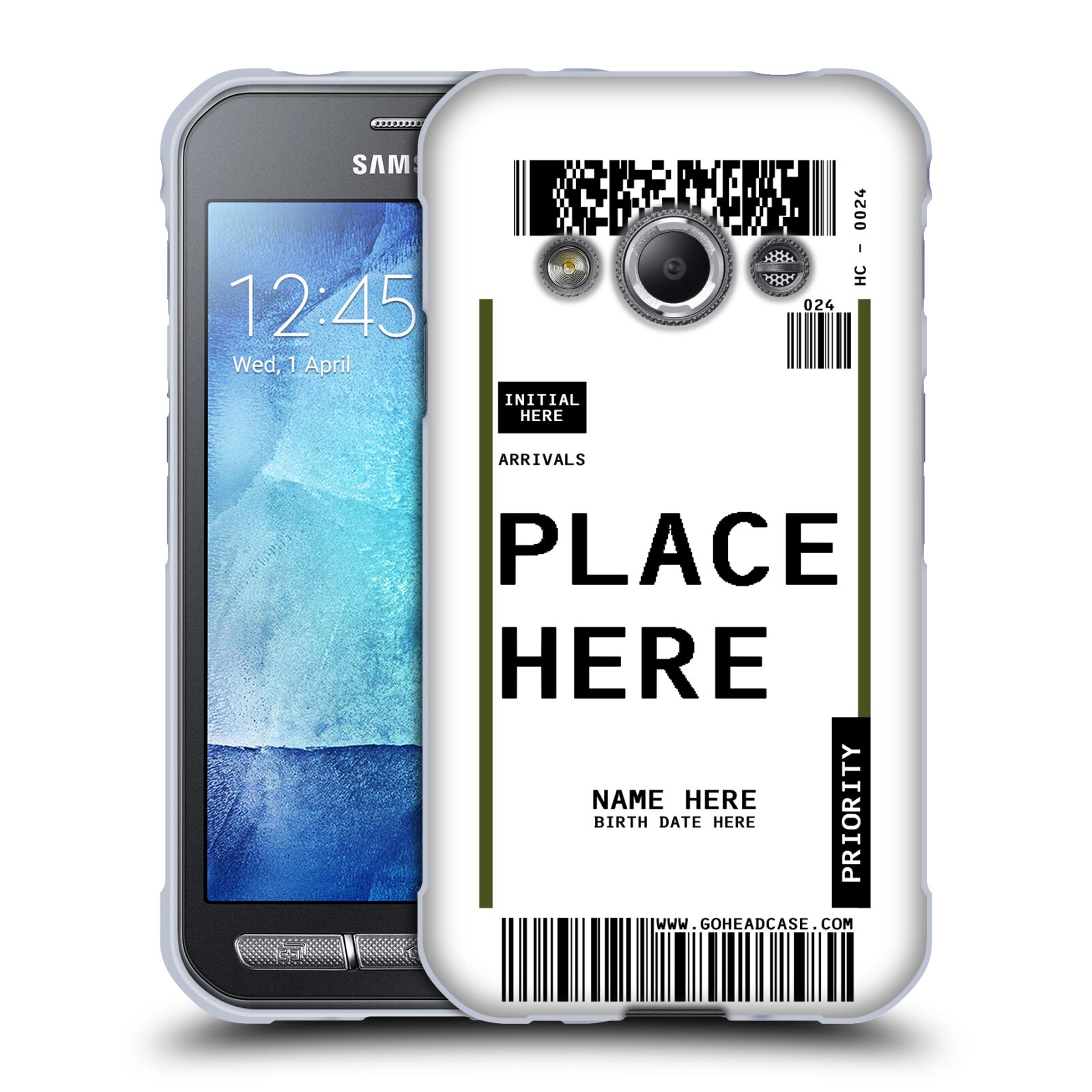 CUSTOM CUSTOMIZED PERSONALIZED LUGGAGE TAGS SOFT GEL CASE FOR SAMSUNG PHONES 4