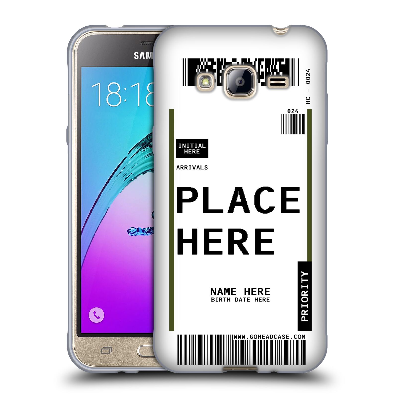 CUSTOM CUSTOMIZED PERSONALIZED LUGGAGE TAGS SOFT GEL CASE FOR SAMSUNG PHONES 3