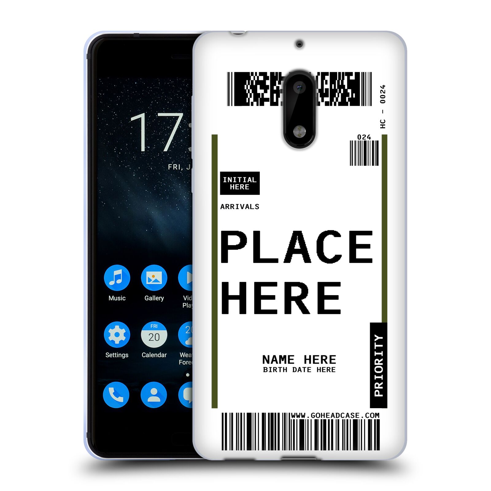 CUSTOM CUSTOMIZED PERSONALIZED LUGGAGE TAGS SOFT GEL CASE FOR NOKIA PHONES 1