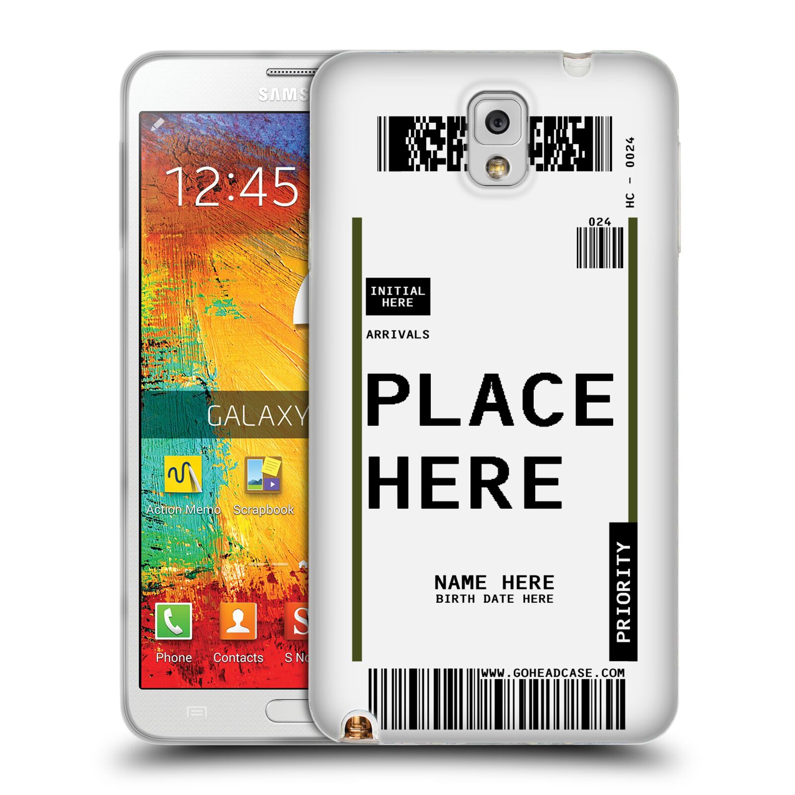 CUSTOM CUSTOMIZED PERSONALIZED LUGGAGE TAGS SOFT GEL CASE FOR SAMSUNG PHONES 2