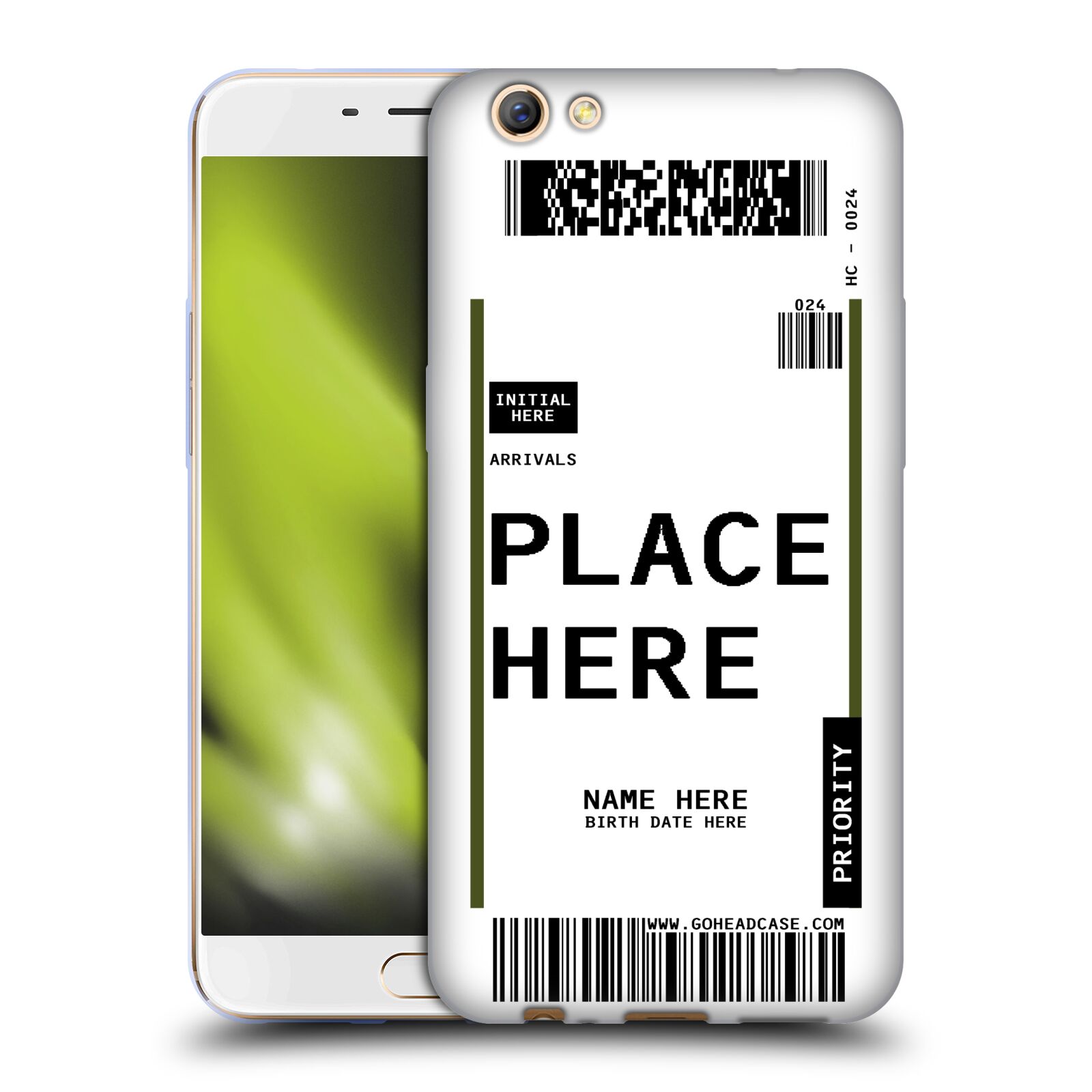 CUSTOM CUSTOMIZED PERSONALIZED LUGGAGE TAGS SOFT GEL CASE FOR OPPO PHONES