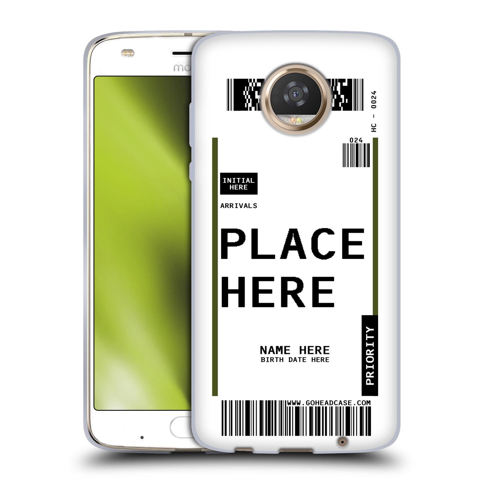 CUSTOM CUSTOMIZED PERSONALIZED LUGGAGE TAGS SOFT GEL CASE FOR MOTOROLA PHONES 2