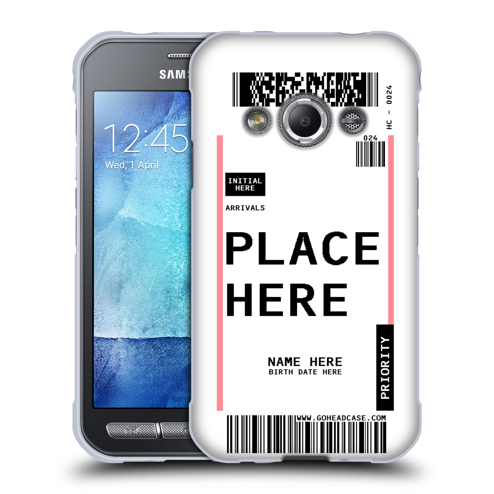 CUSTOM CUSTOMIZED PERSONALIZED LUGGAGE TAGS SOFT GEL CASE FOR SAMSUNG PHONES 4