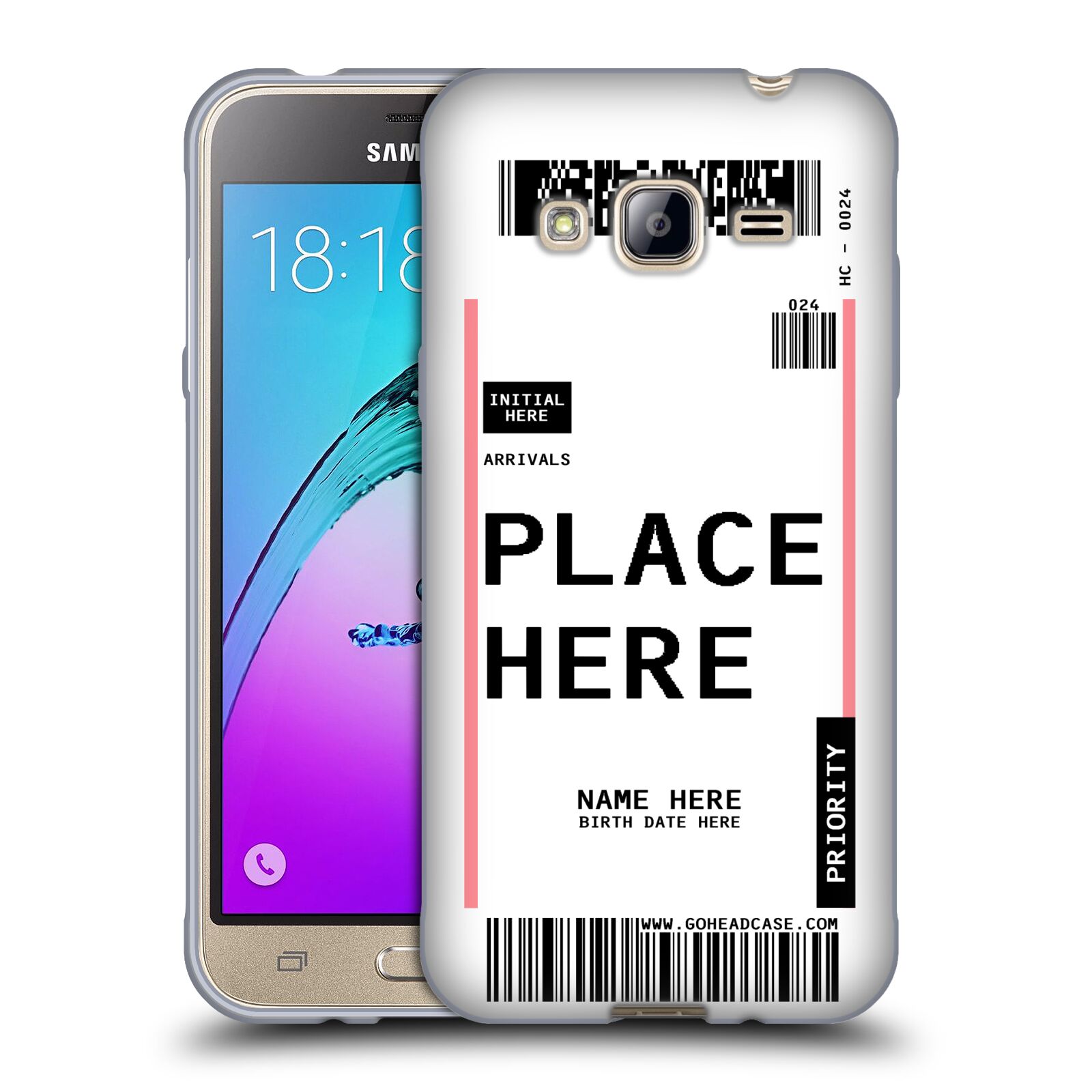 CUSTOM CUSTOMIZED PERSONALIZED LUGGAGE TAGS SOFT GEL CASE FOR SAMSUNG PHONES 3