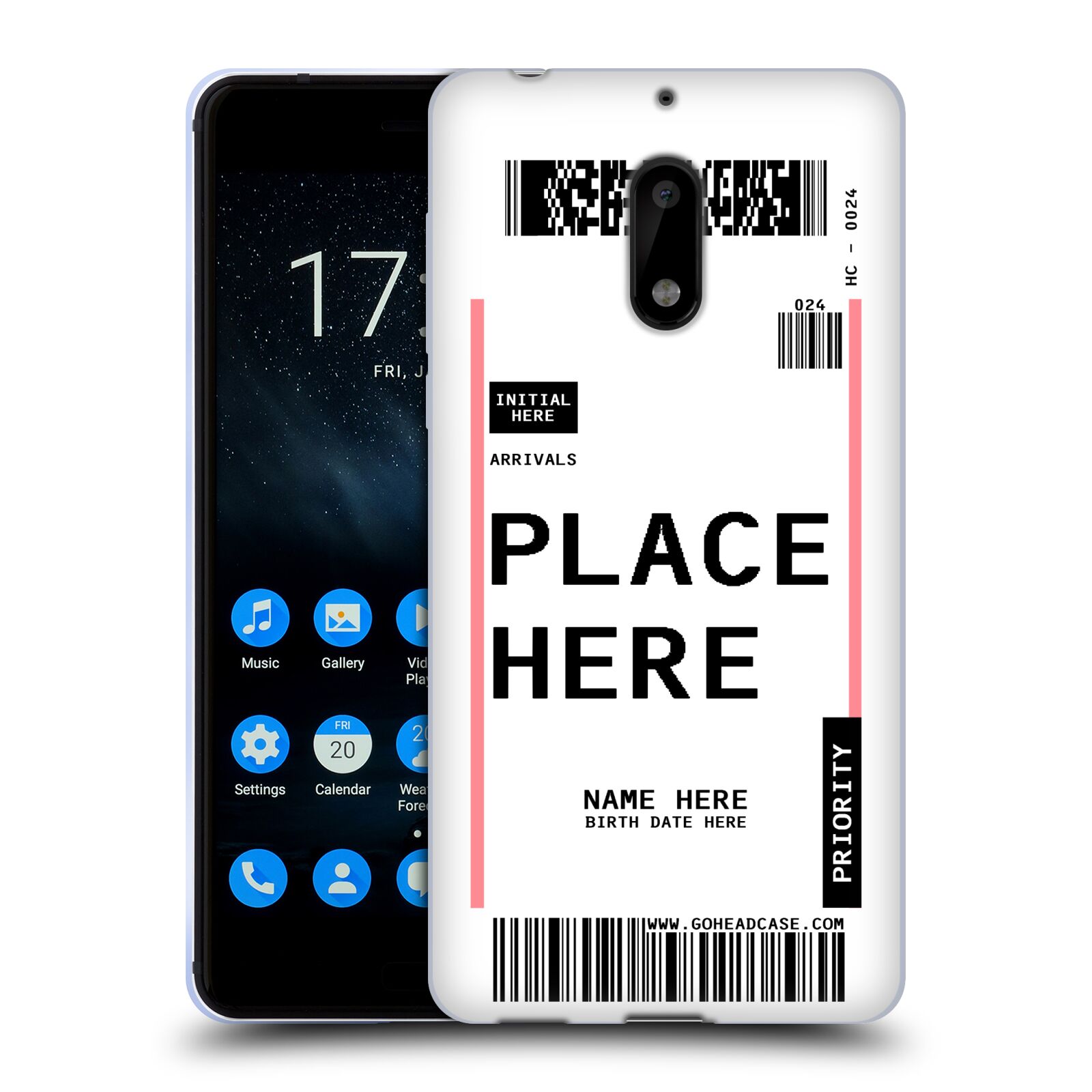 CUSTOM CUSTOMIZED PERSONALIZED LUGGAGE TAGS SOFT GEL CASE FOR NOKIA PHONES 1