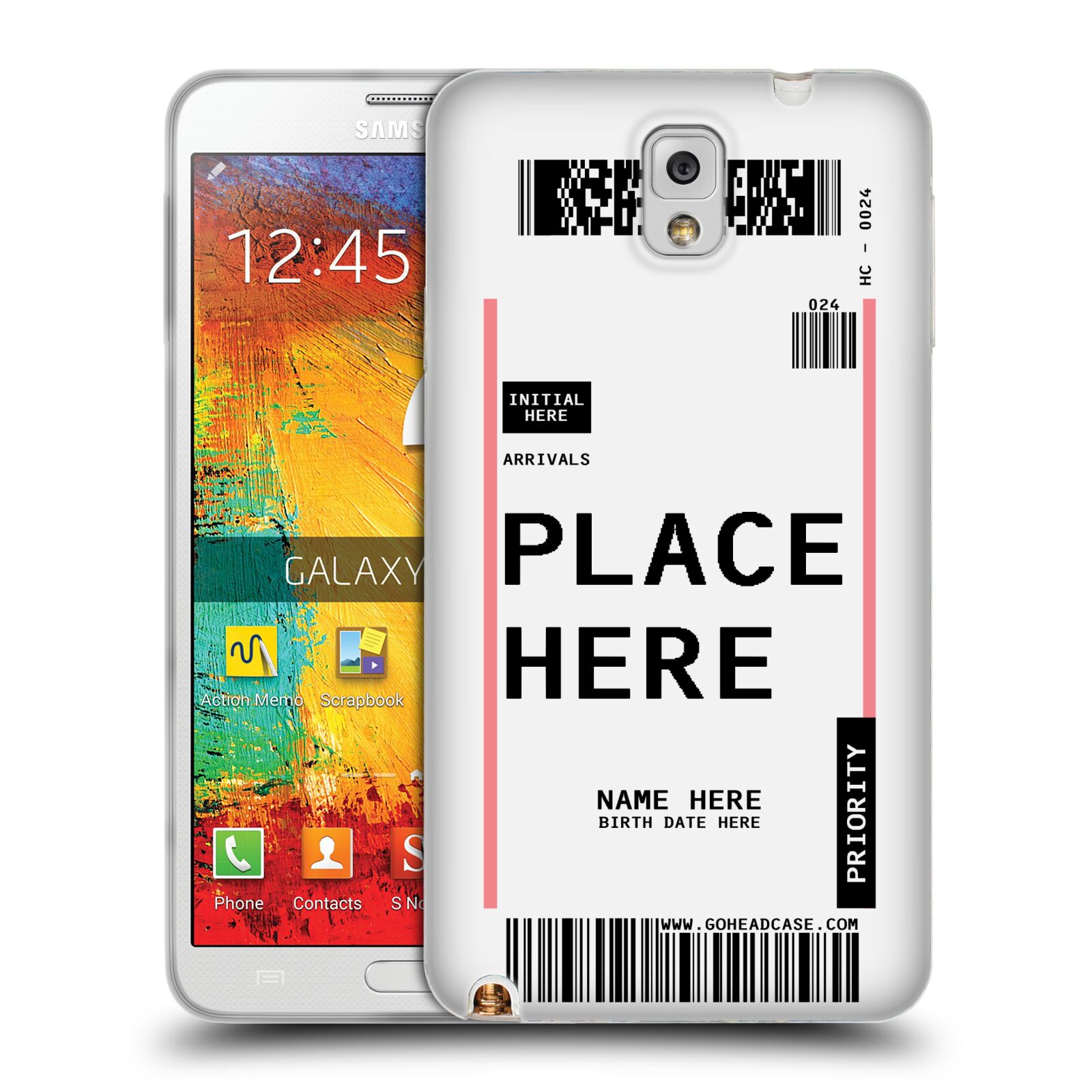 CUSTOM CUSTOMIZED PERSONALIZED LUGGAGE TAGS SOFT GEL CASE FOR SAMSUNG PHONES 2