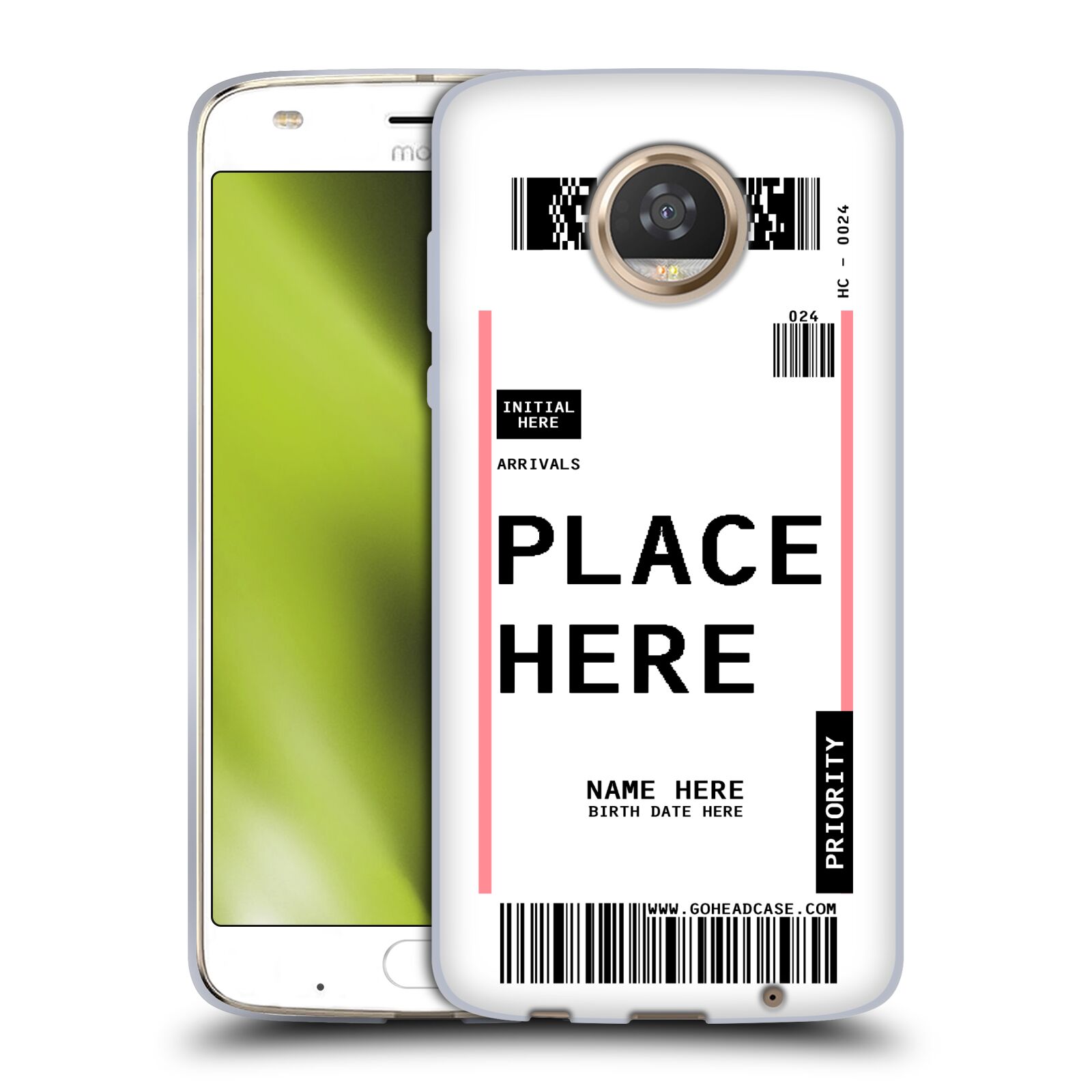 CUSTOM CUSTOMIZED PERSONALIZED LUGGAGE TAGS SOFT GEL CASE FOR MOTOROLA PHONES 2