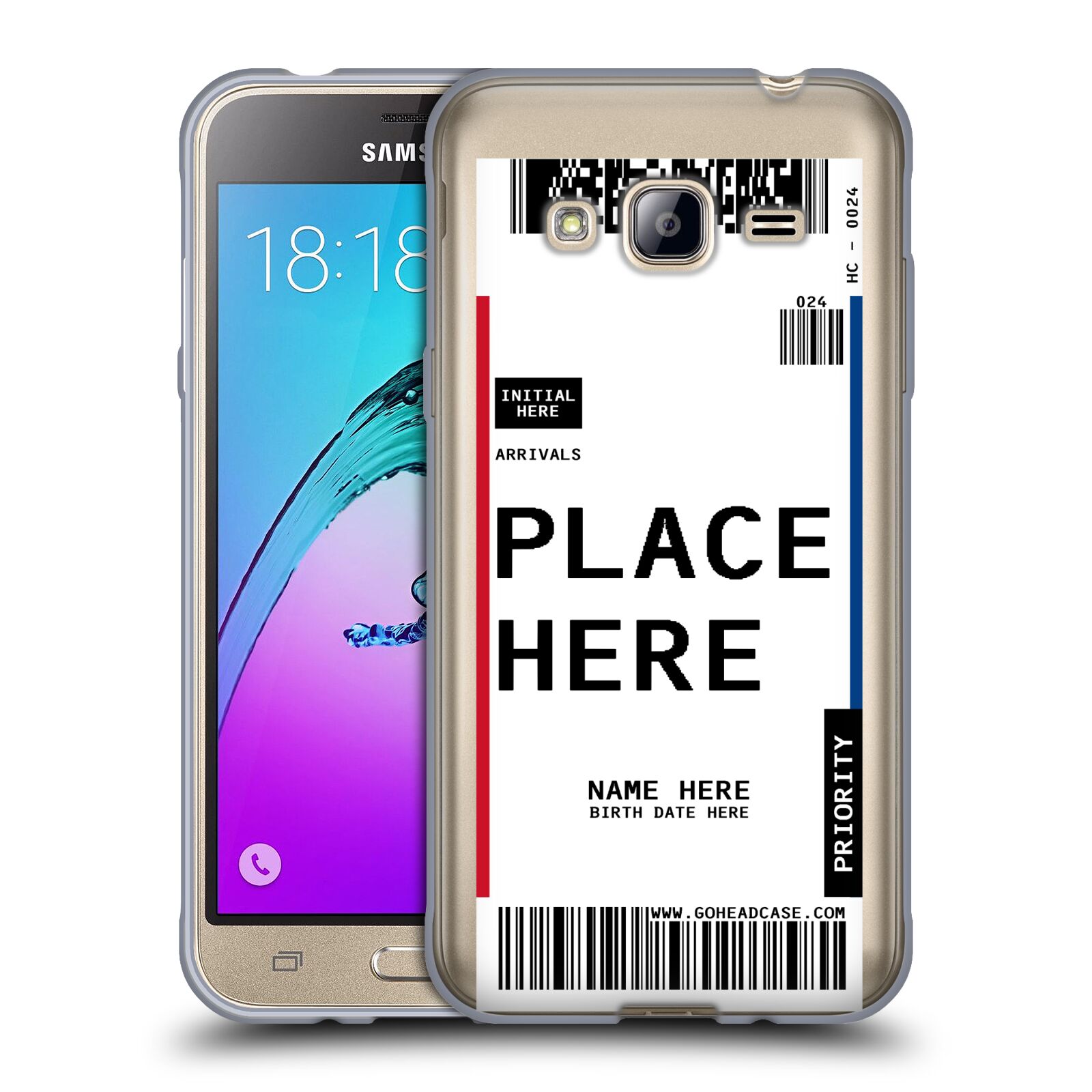 CUSTOM CUSTOMIZED PERSONALIZED LUGGAGE TAGS SOFT GEL CASE FOR SAMSUNG PHONES 3