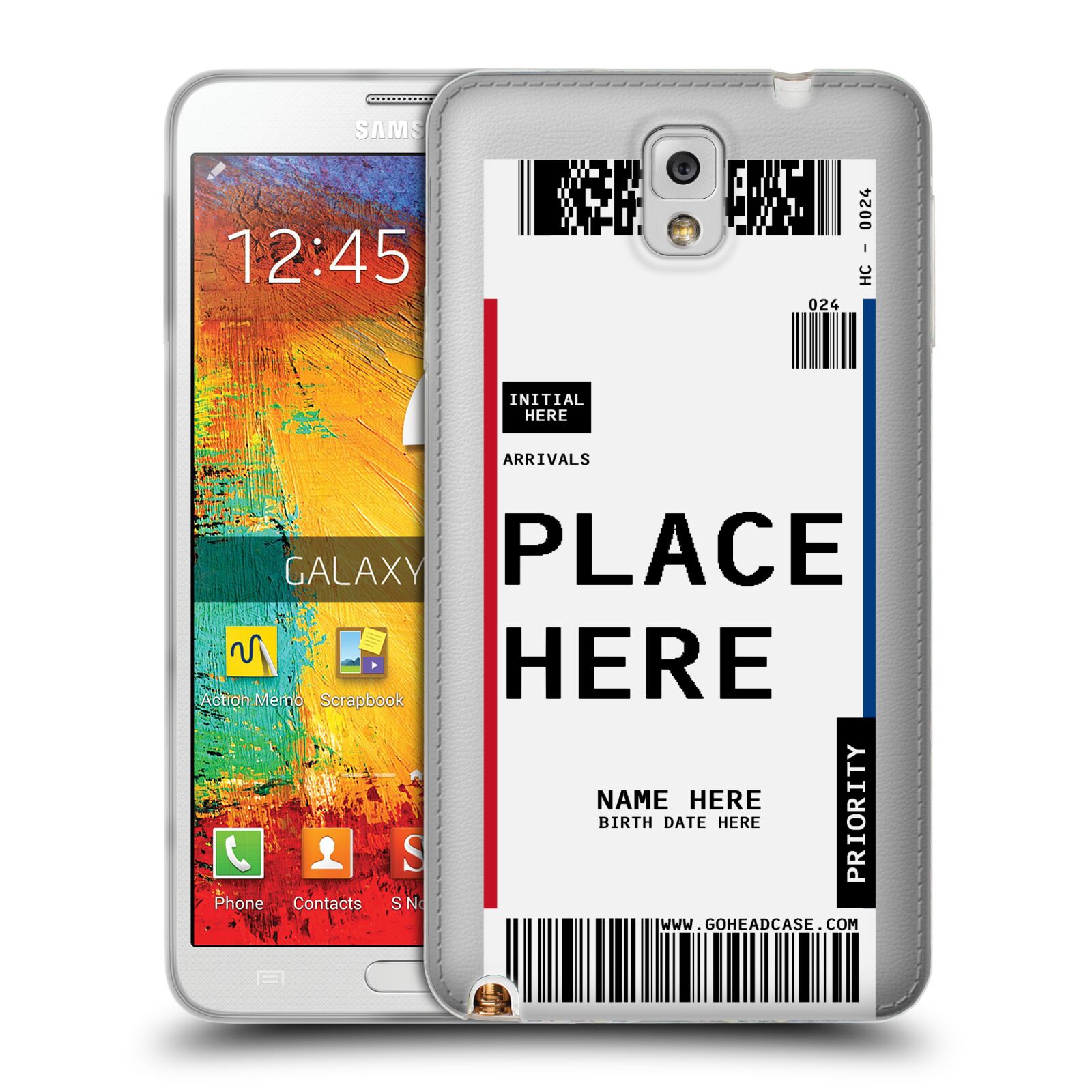 CUSTOM CUSTOMIZED PERSONALIZED LUGGAGE TAGS SOFT GEL CASE FOR SAMSUNG PHONES 2