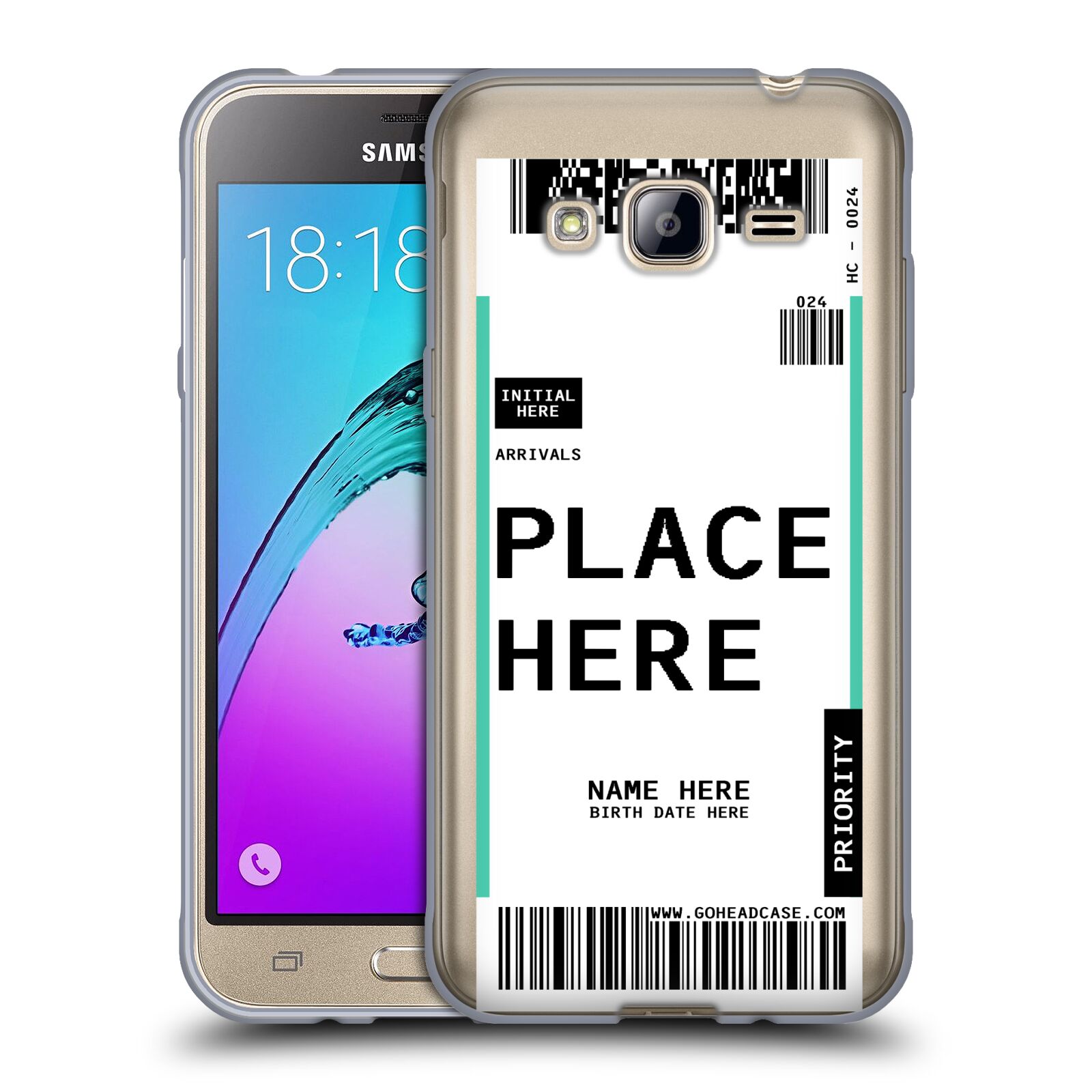 CUSTOM CUSTOMIZED PERSONALIZED LUGGAGE TAGS SOFT GEL CASE FOR SAMSUNG PHONES 3