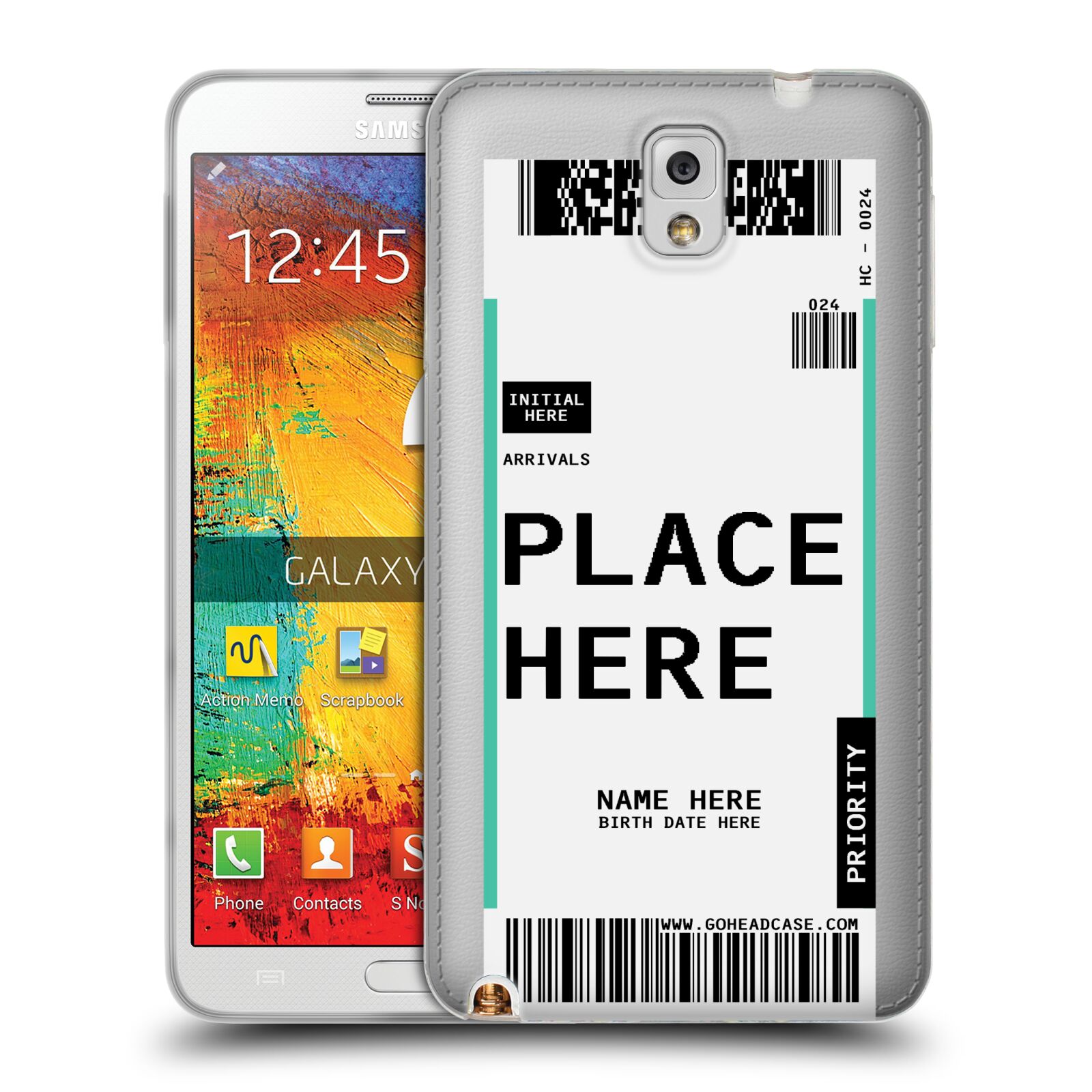 CUSTOM CUSTOMIZED PERSONALIZED LUGGAGE TAGS SOFT GEL CASE FOR SAMSUNG PHONES 2