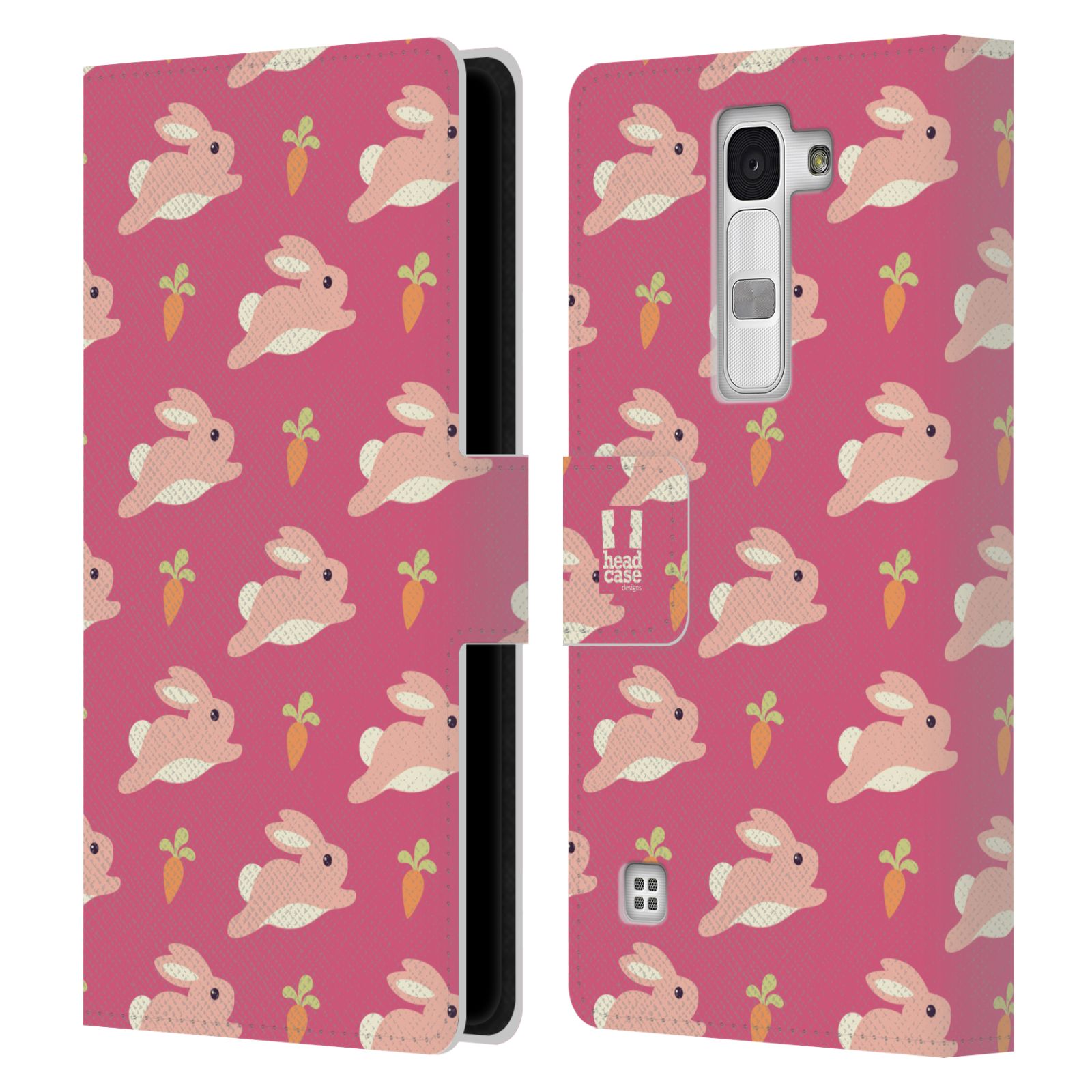 HEAD CASE DESIGNS CUTE ANIMAL LEATHER BOOK CASE & WALLPAPER FOR LG PHONES 2 - Picture 8 of 12