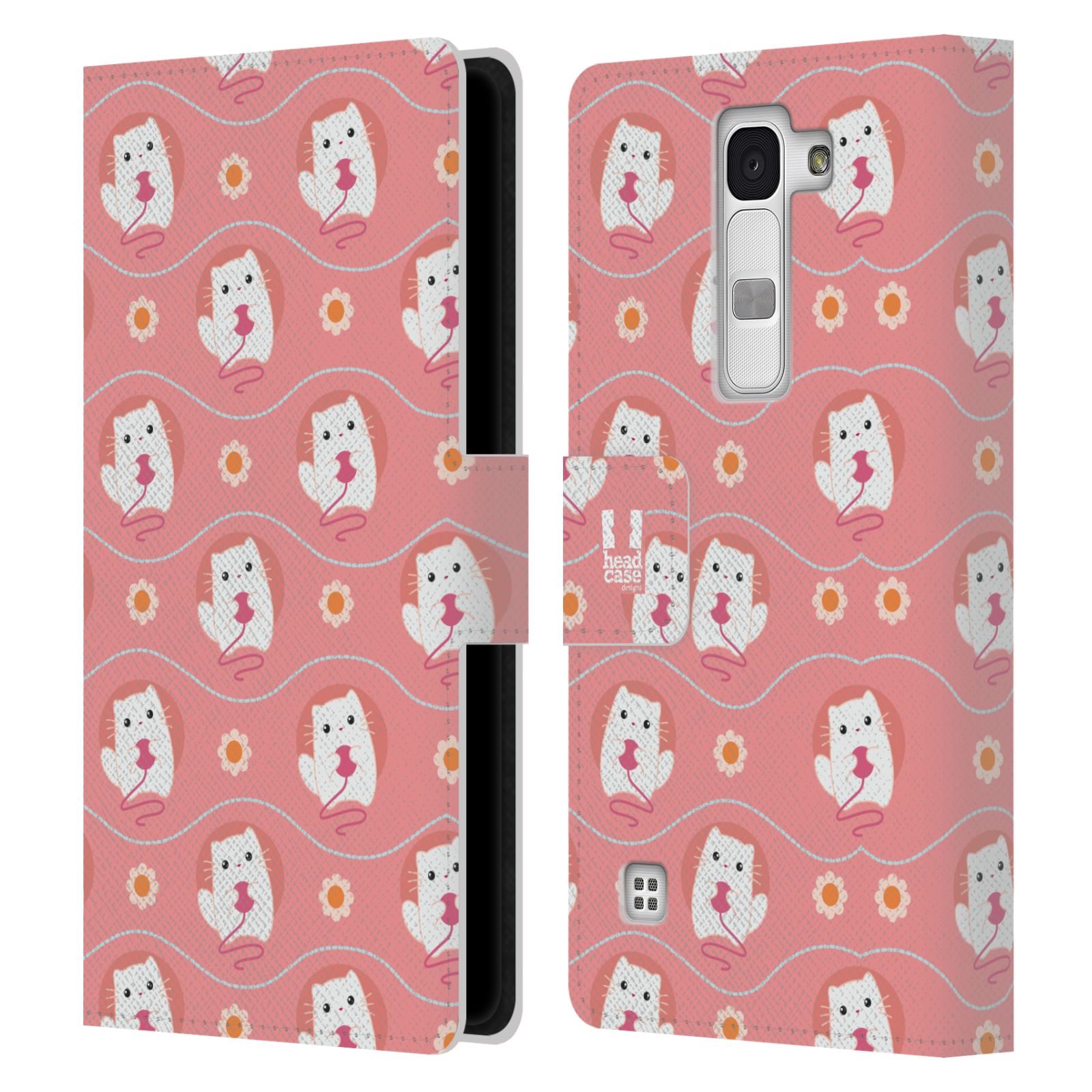 HEAD CASE DESIGNS CUTE ANIMAL LEATHER BOOK CASE & WALLPAPER FOR LG PHONES 2 - Picture 10 of 12