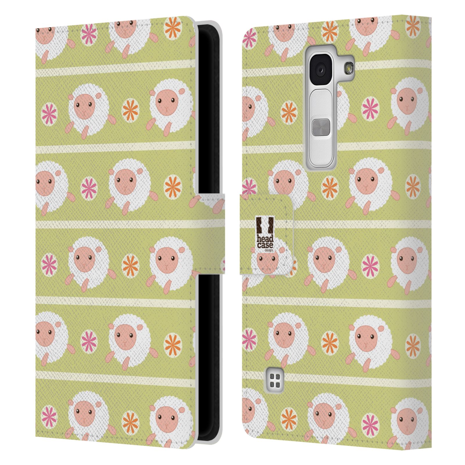 HEAD CASE DESIGNS CUTE ANIMAL LEATHER BOOK CASE & WALLPAPER FOR LG PHONES 2 - Picture 12 of 12