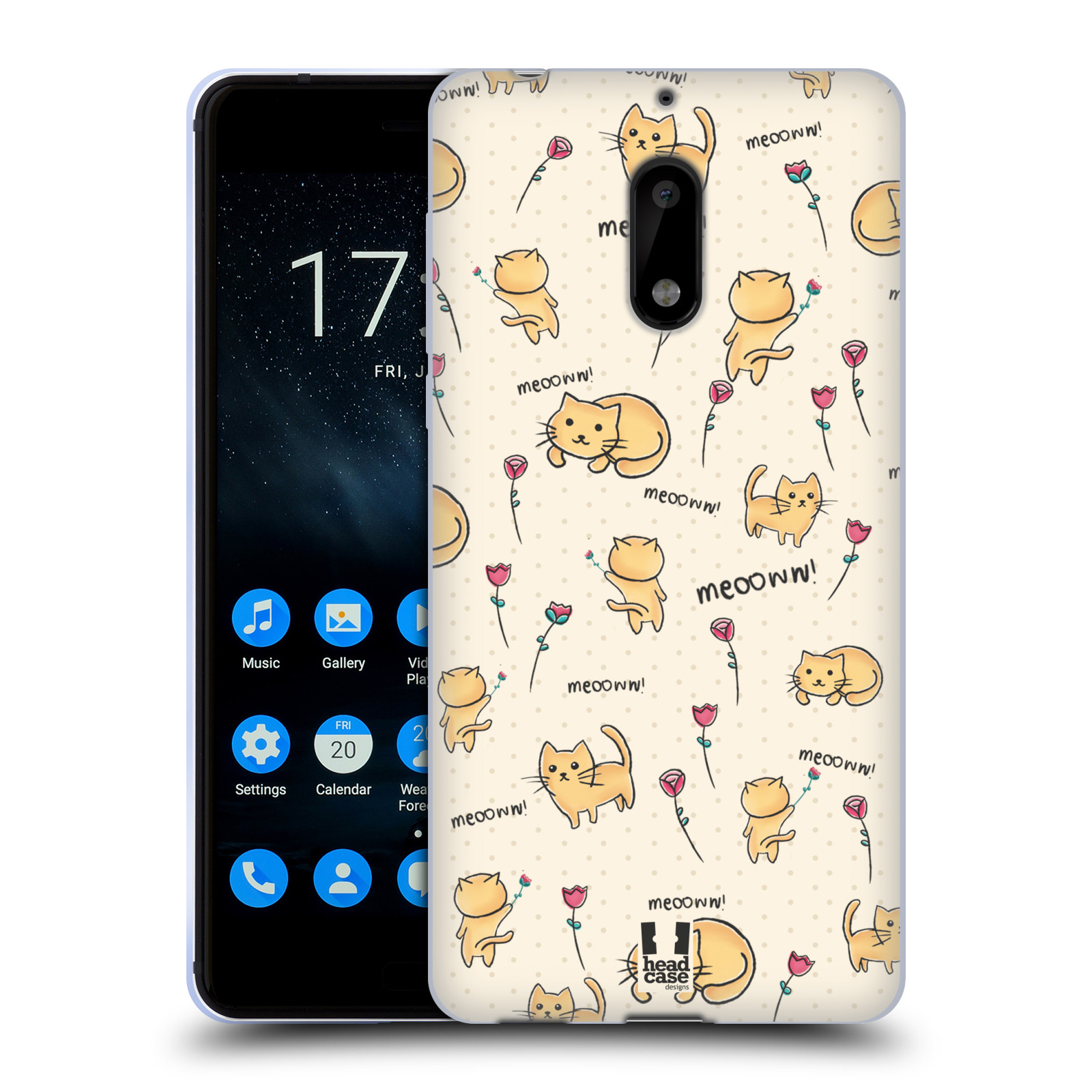 HEAD CASE DESIGNS CUTESY GARABATOS FUNDA DE GEL SUAVE Y PAPEL TAPIZ PARA TELÉFONOS NOKIA 1 - Imagen 8 de 11