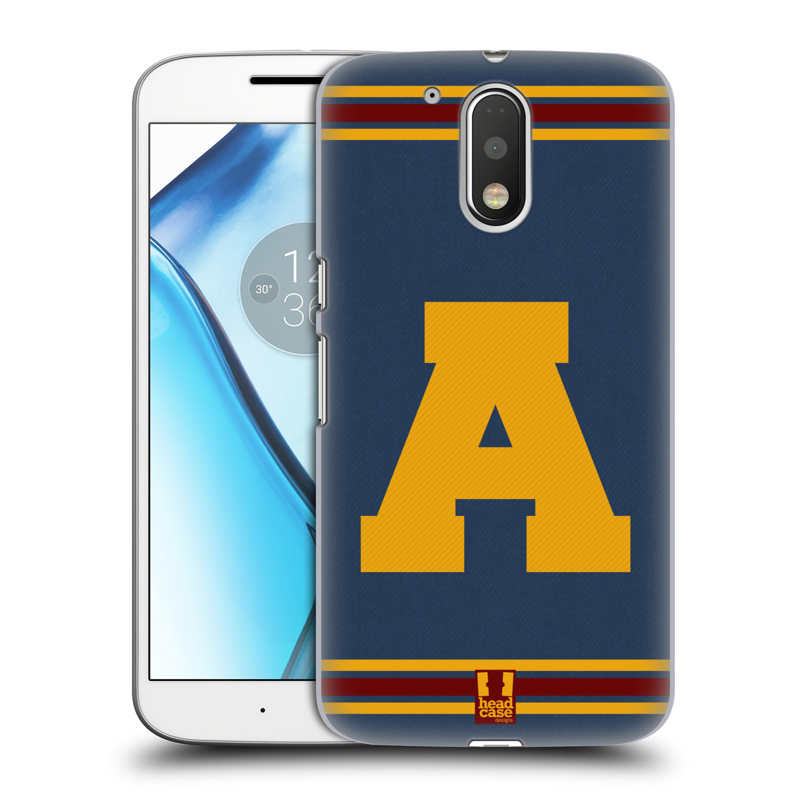 head case designs college varsity hard back case for motorola