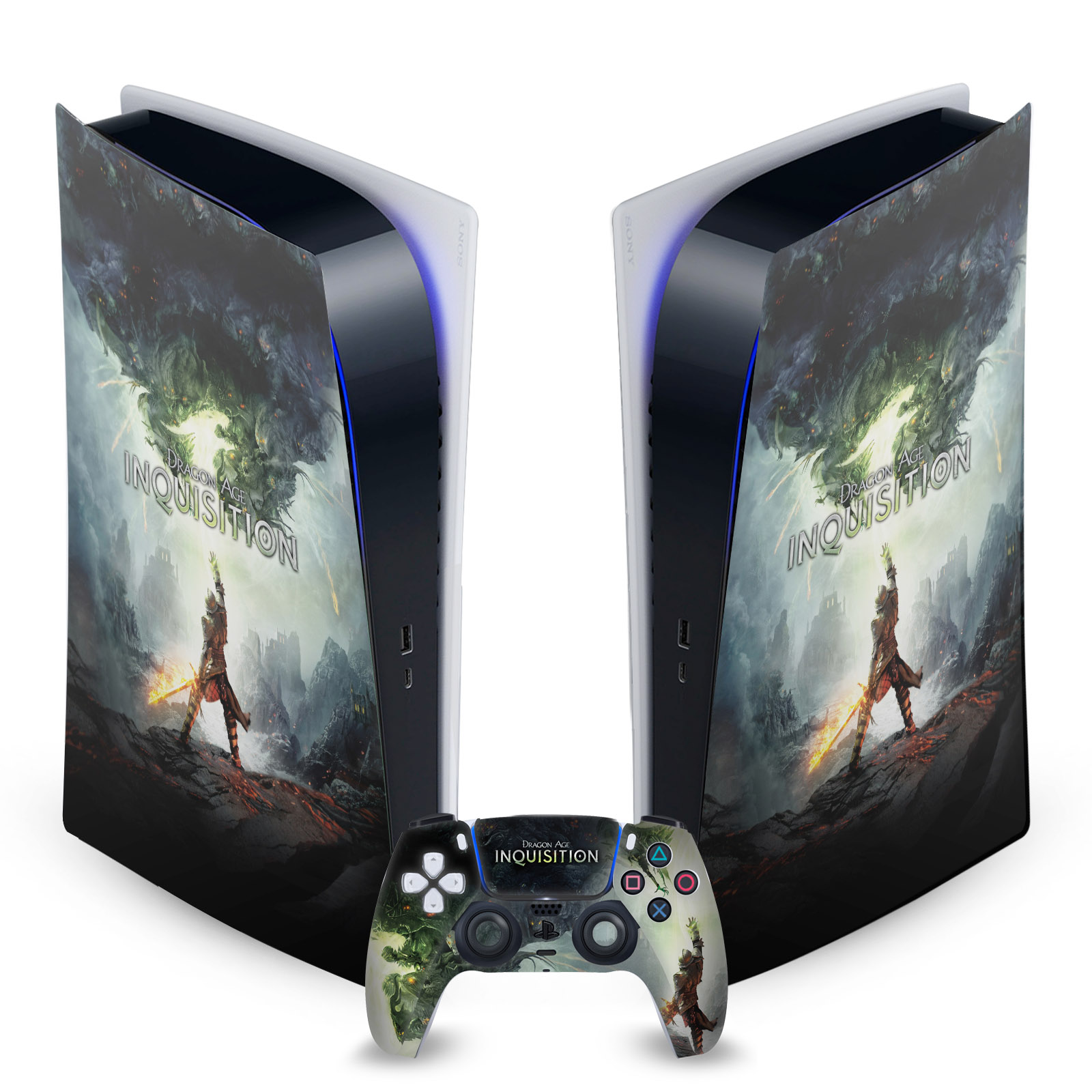 DRAGON AGE INQUISITION GRAPHICS VINYL SKIN FOR SONY PS5 DIGITAL EDITION BUNDLE