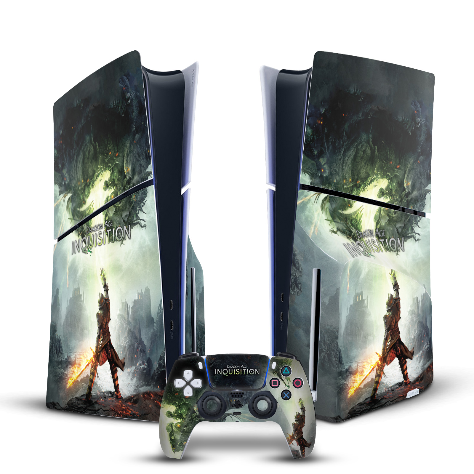 EA BIOWARE DRAGON AGE INQUISITION GRAPHIC SKIN SONY PS5 SLIM DISC EDITION BUNDLE