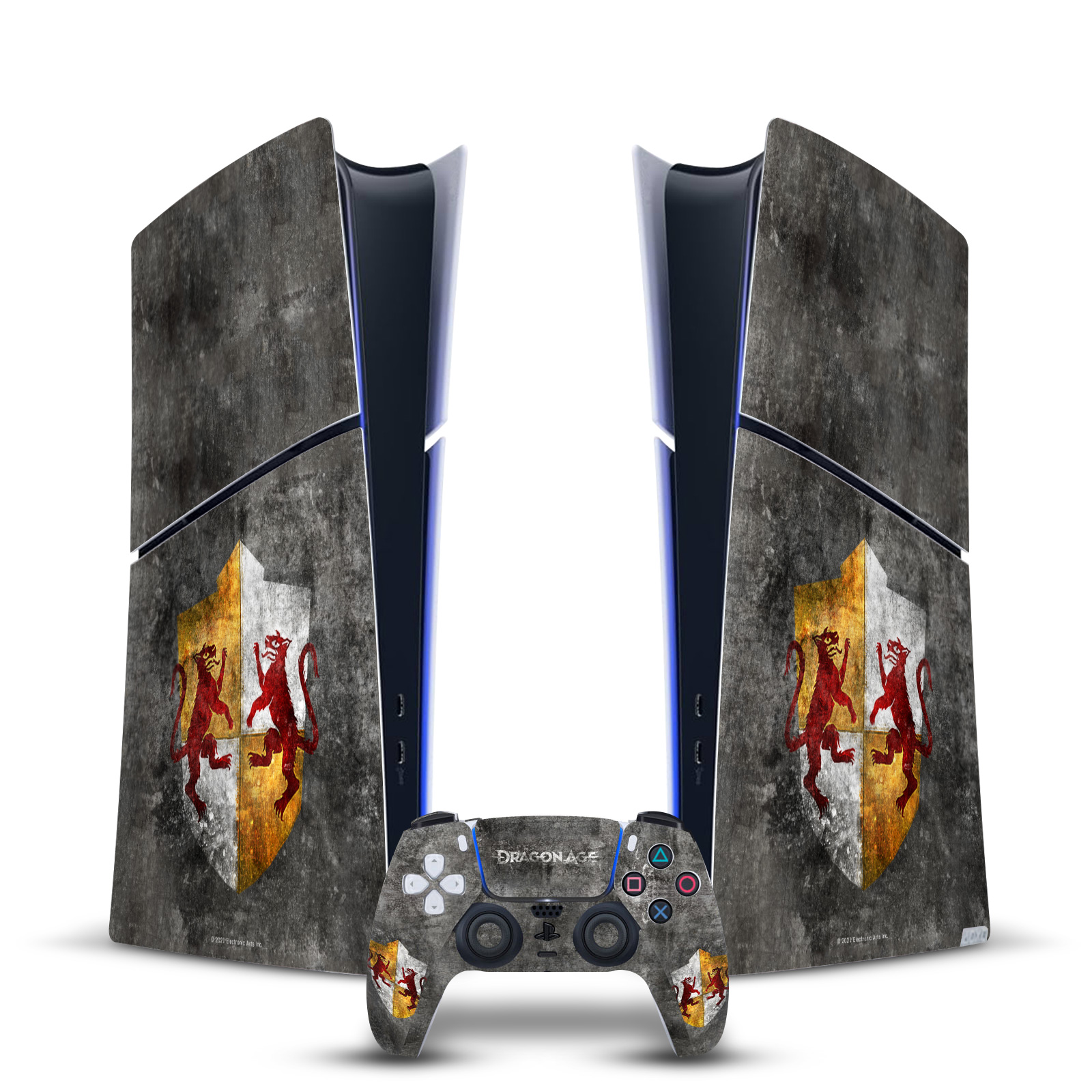 EA BIOWARE DRAGON AGE HERALDRY VINYL SKIN FOR PS5 SLIM DIGITAL EDITION BUNDLE