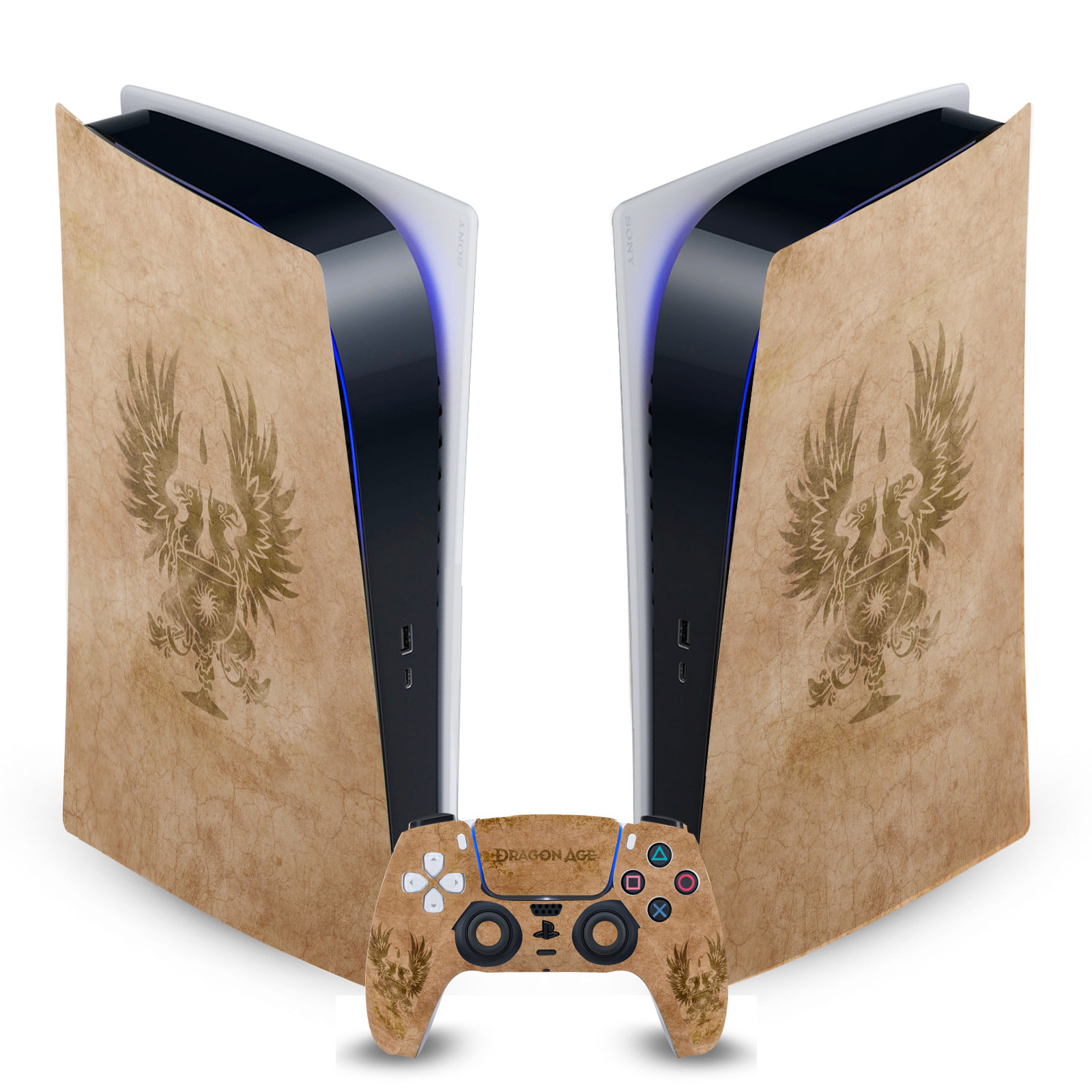 EA BIOWARE DRAGON AGE HERALDRY VINYL SKIN FOR SONY PS5 DIGITAL EDITION BUNDLE