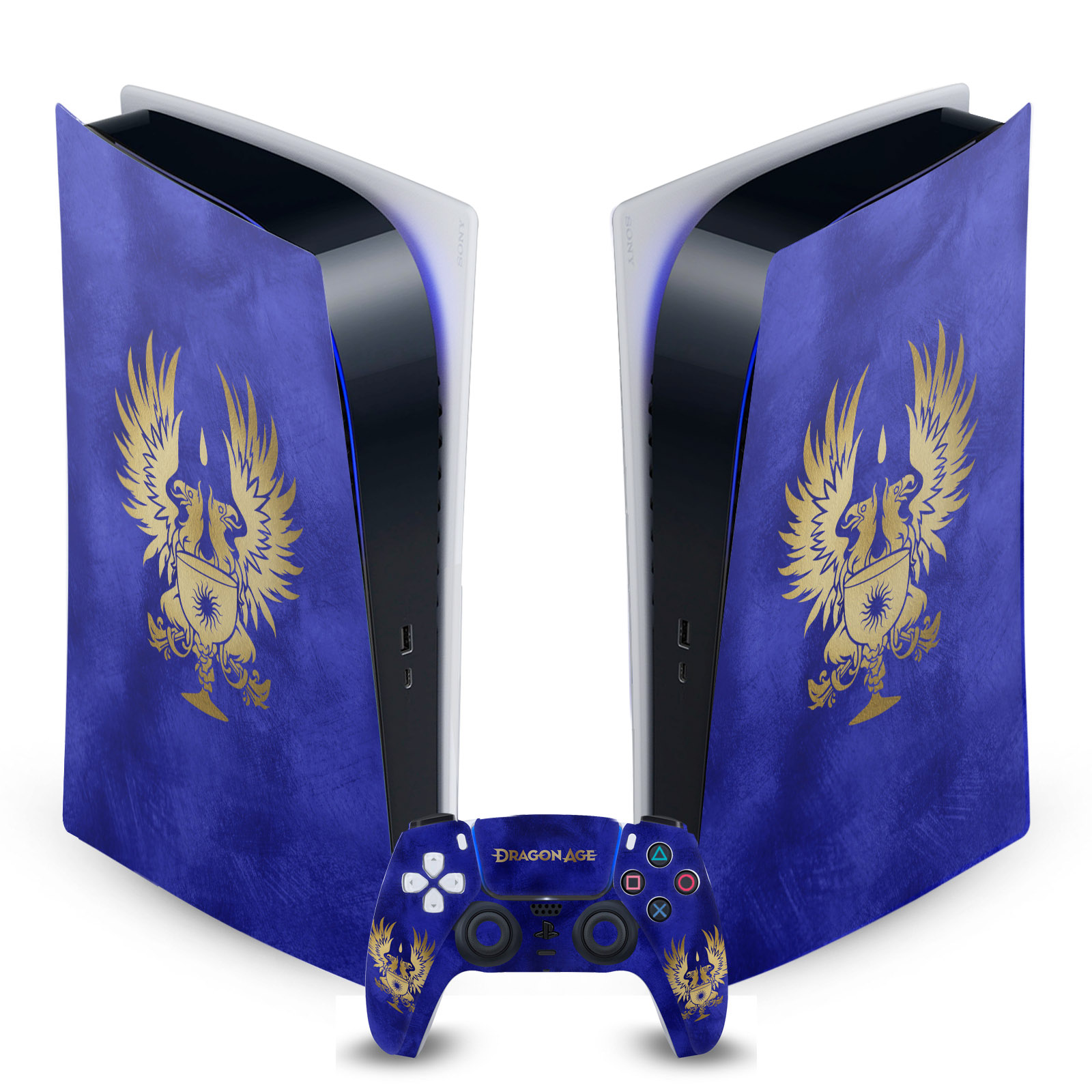 EA BIOWARE DRAGON AGE HERALDRY VINYL SKIN FOR SONY PS5 DIGITAL EDITION BUNDLE