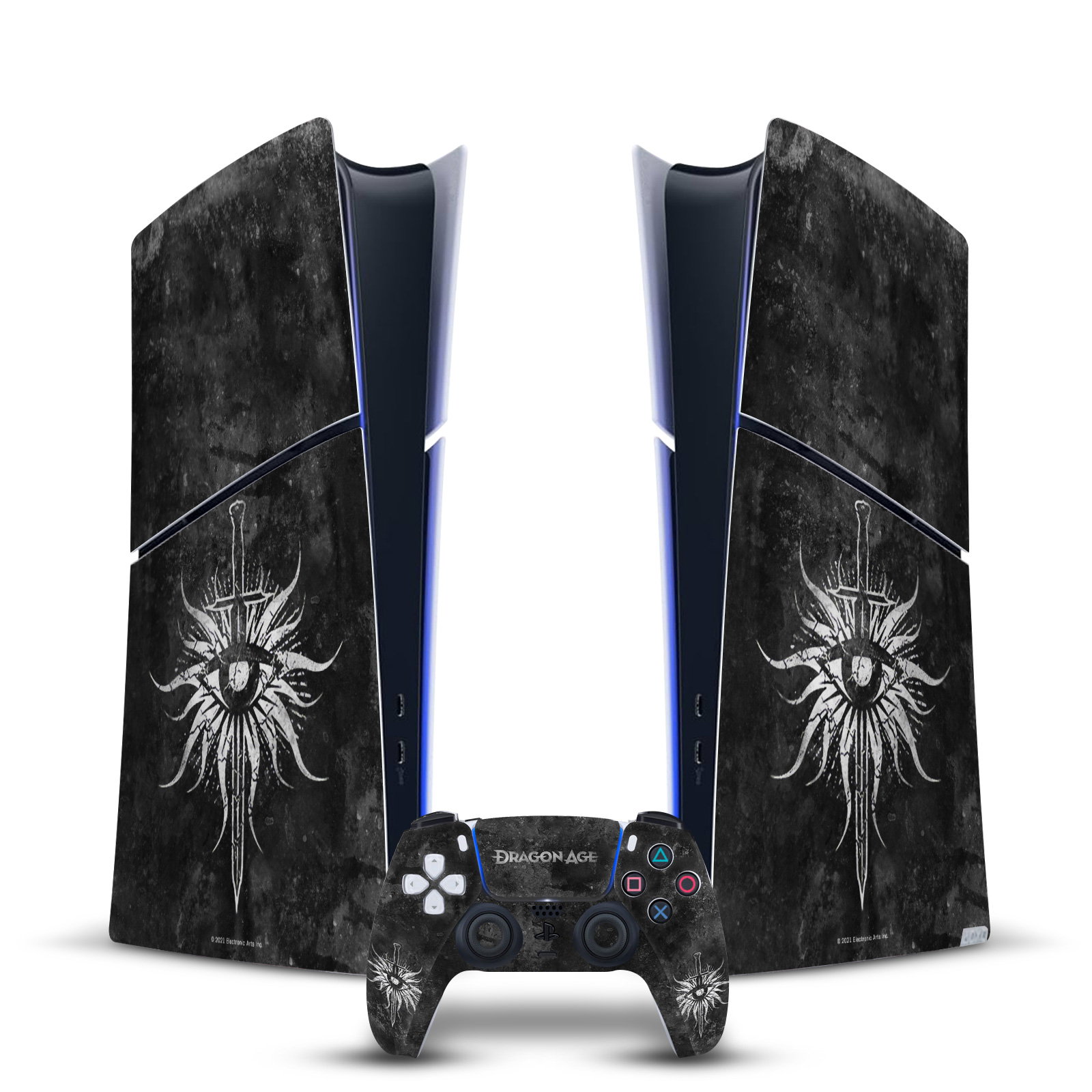 EA BIOWARE DRAGON AGE HERALDRY VINYL SKIN FOR PS5 SLIM DIGITAL EDITION BUNDLE