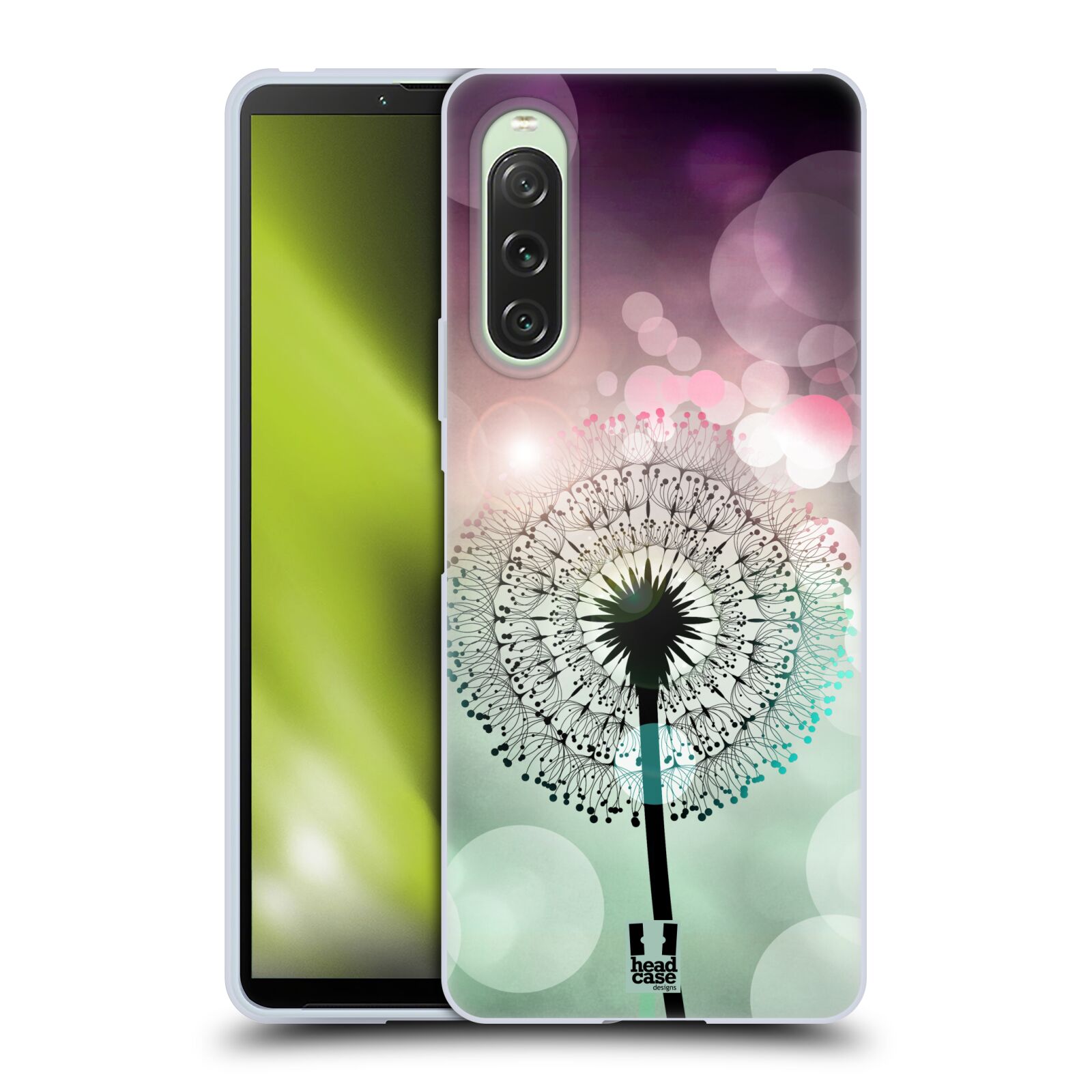 Silikonové pouzdro - Sony Xperia 10 V - Head Case - Pampeliškové odlesky (Silikonový kryt, obal, pouzdro na mobilní telefon Sony Xperia 10 V s motivem Pampeliškové odlesky)