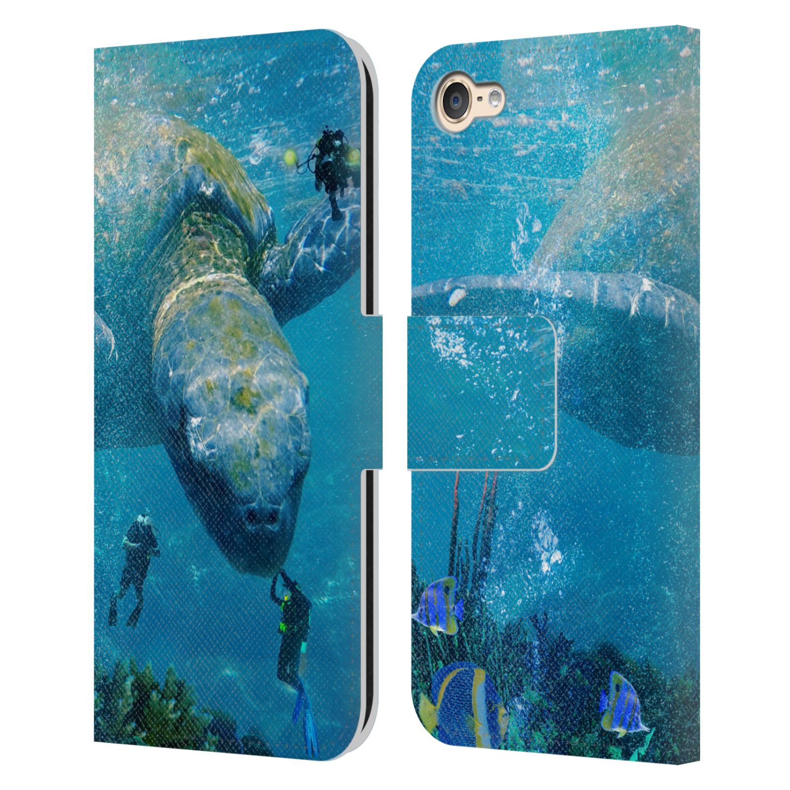 OFFICIAL DAVE LOBLAW SEA LEATHER BOOK WALLET CASE COVER FOR APPLE iPOD TOUCH MP3 - Picture 7 of 7