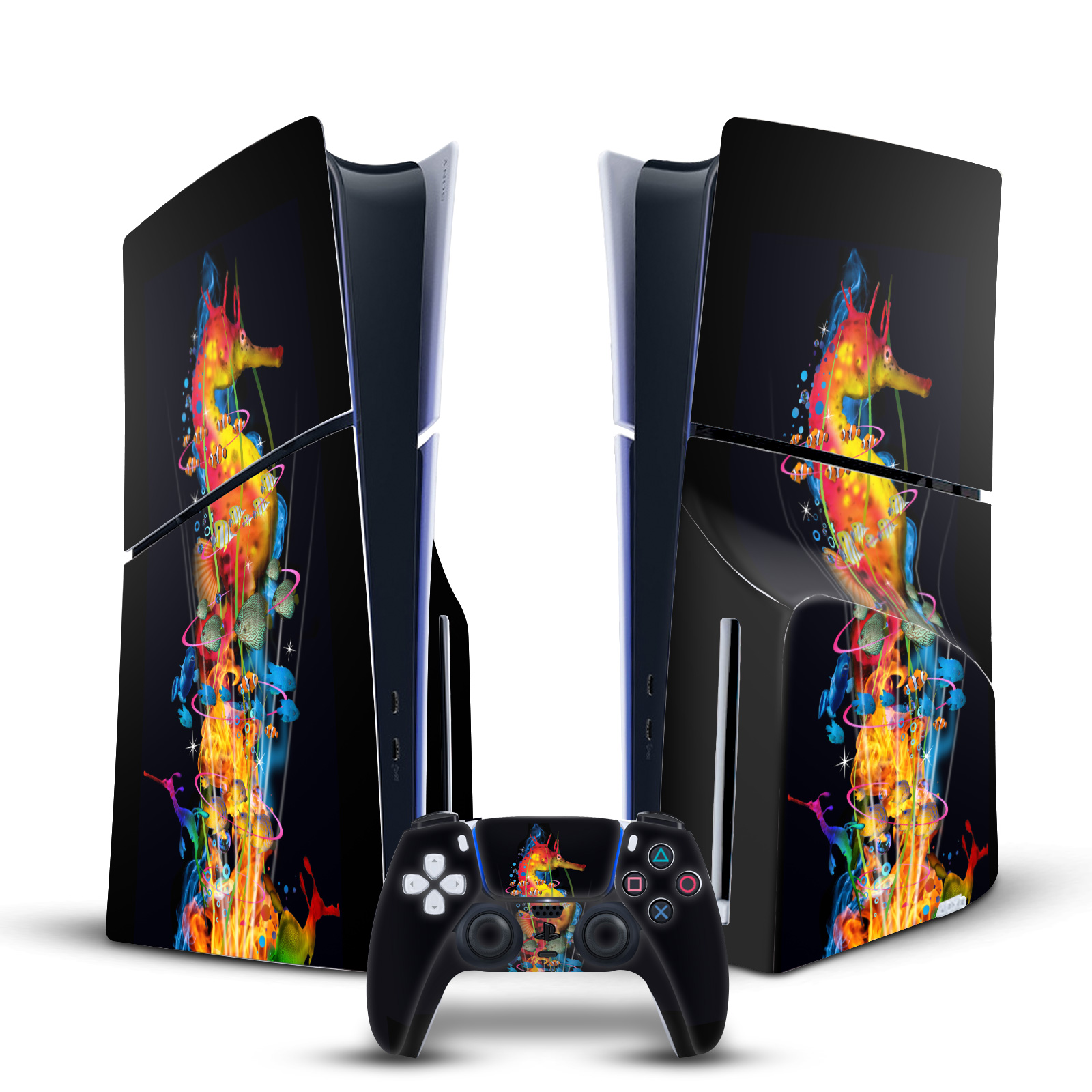 DAVE LOBLAW SEA 2 VINYL SKIN FOR SONY PS5 SLIM DISC CONSOLE & CONTROLLER